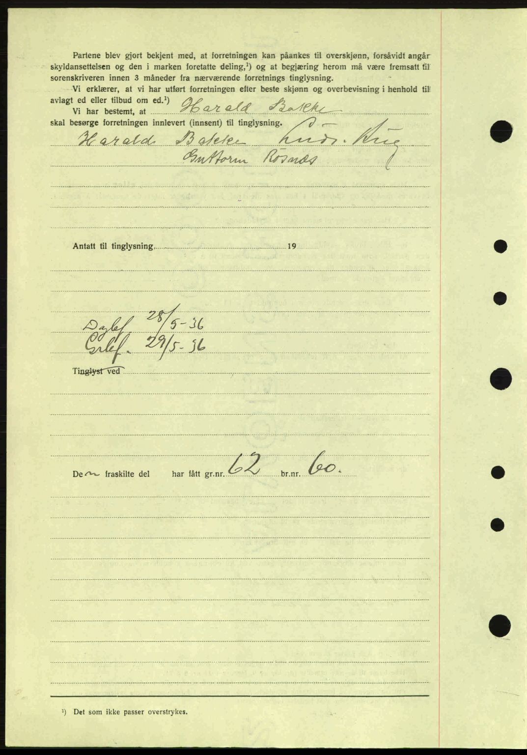 Idd og Marker sorenskriveri, AV/SAO-A-10283/G/Gb/Gbb/L0001: Mortgage book no. A1, 1936-1937, Diary no: : 561/1936