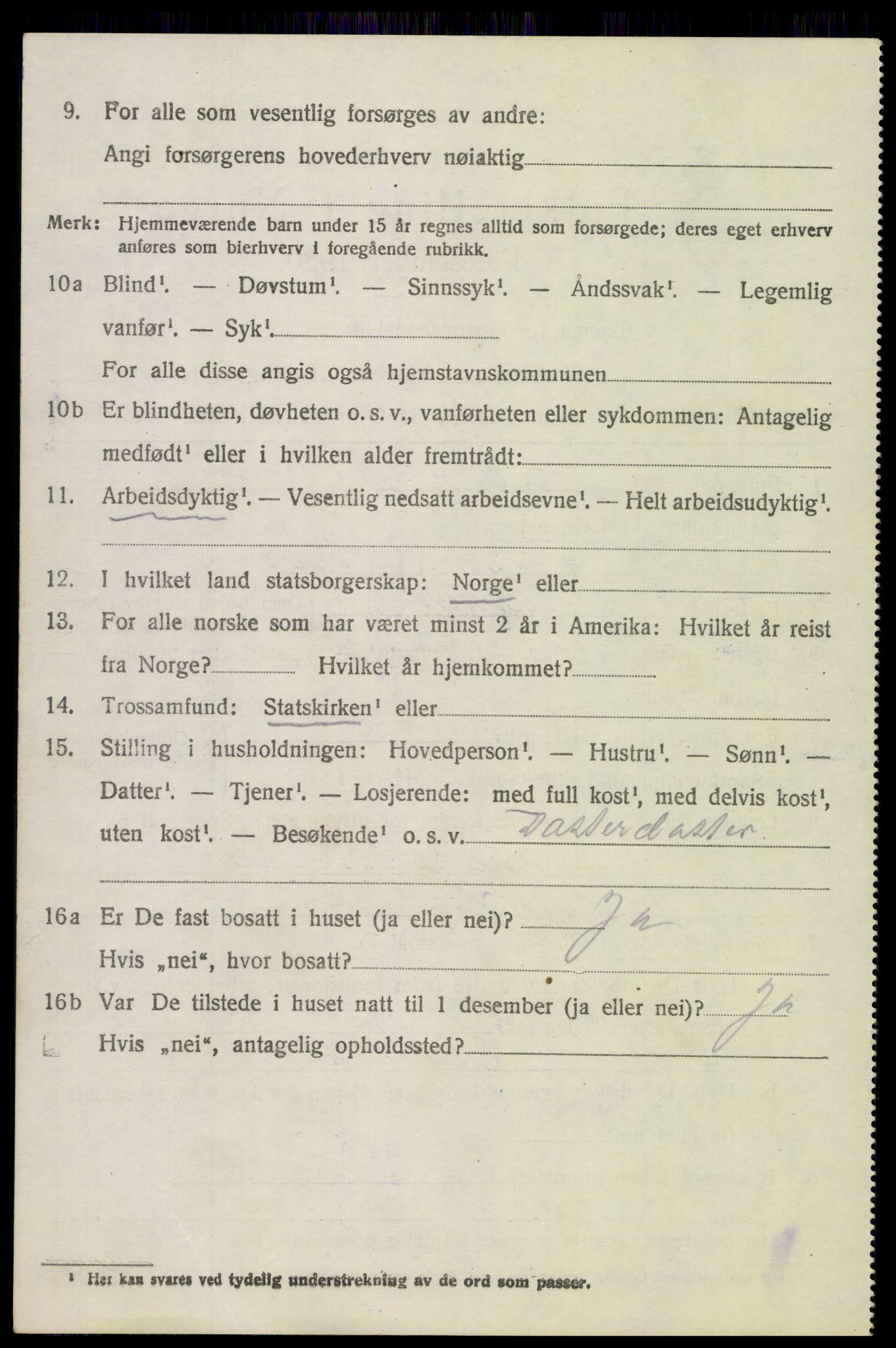 SAH, 1920 census for Vardal, 1920, p. 10856