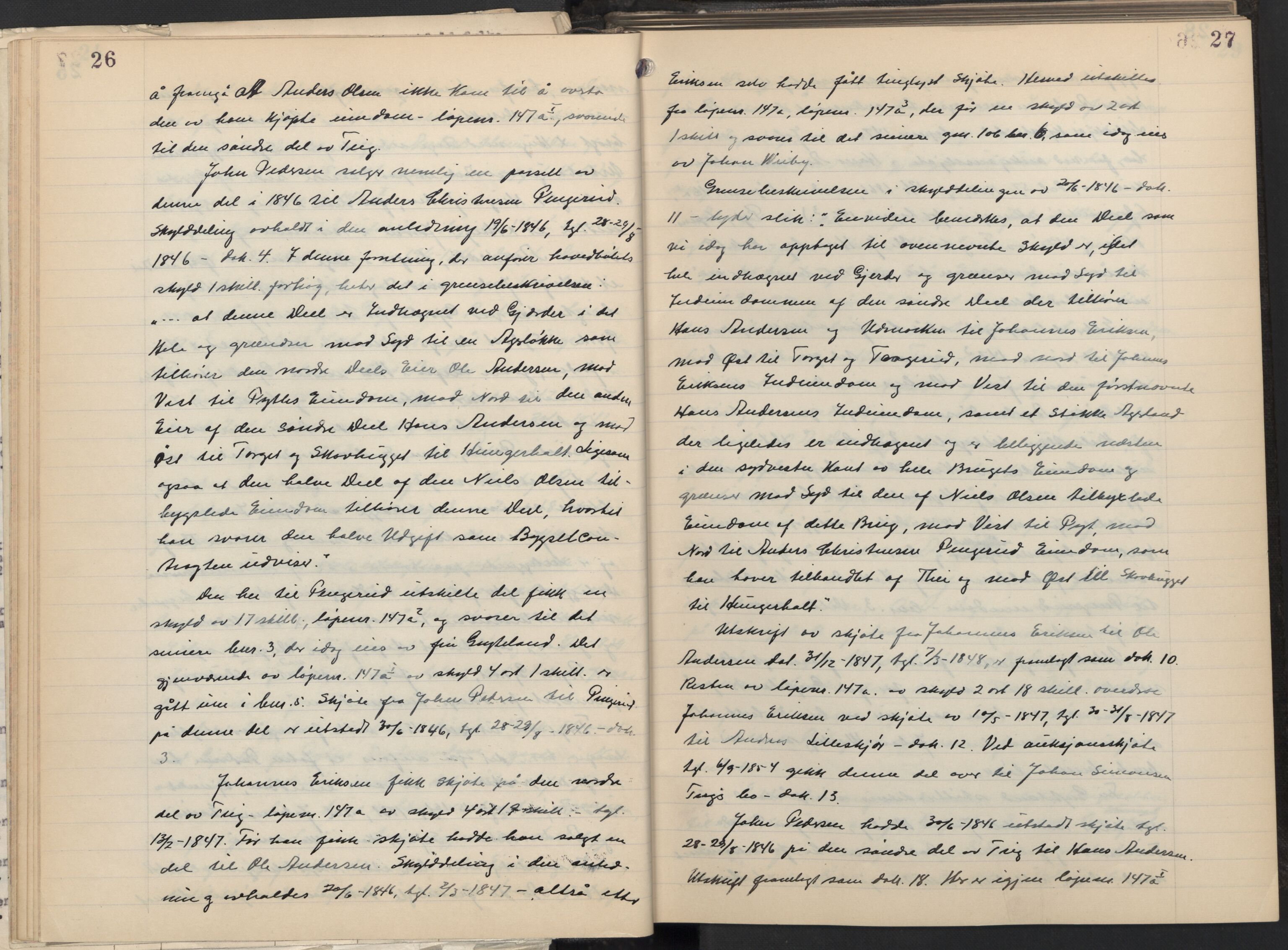 Østfold jordskifterett, AV/SAO-A-10240/F/Fc/L0007: Forhandlingsprotokoller, 1941-1947, p. 26-27