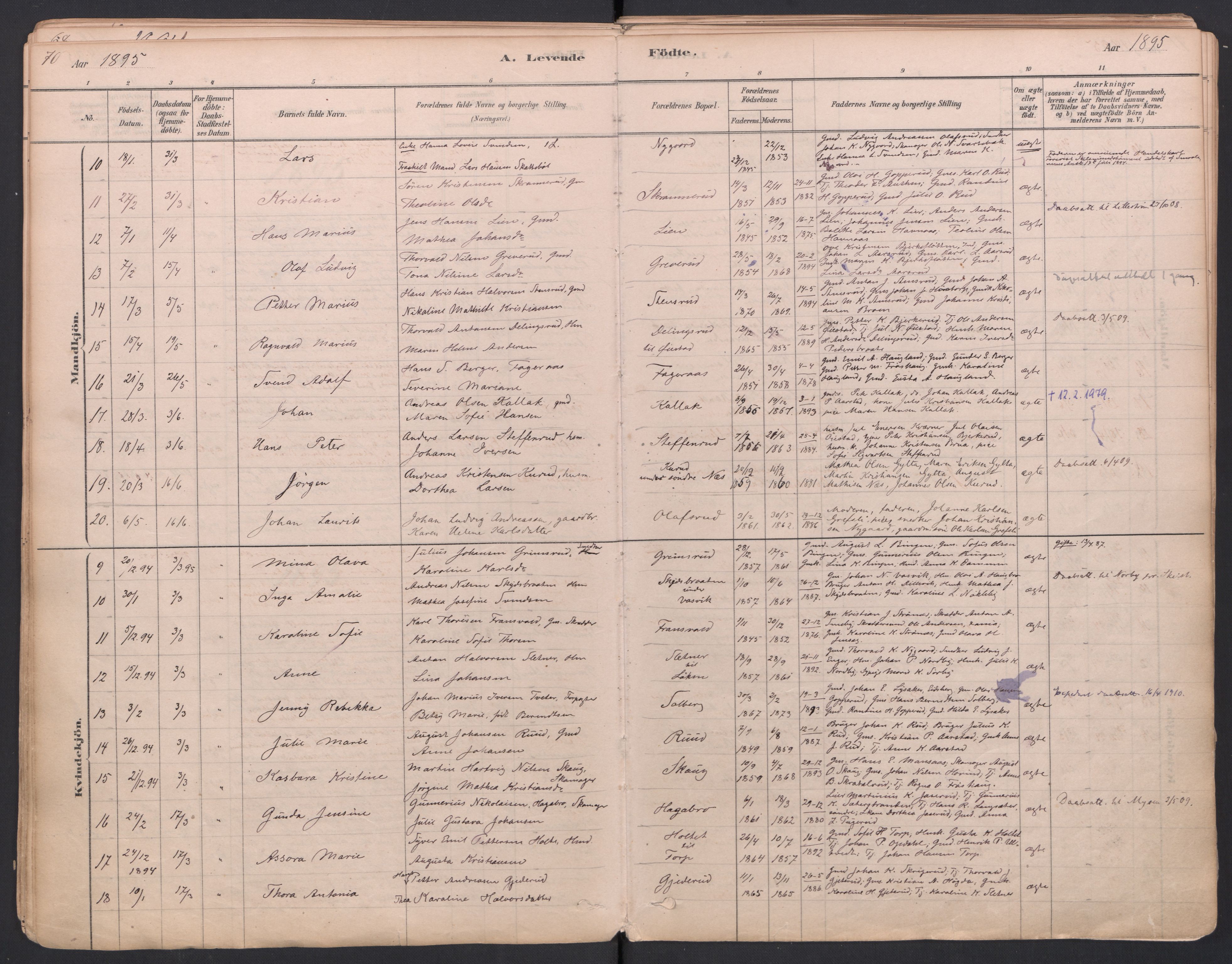 Trøgstad prestekontor Kirkebøker, SAO/A-10925/F/Fa/L0010: Parish register (official) no. I 10, 1878-1898, p. 70