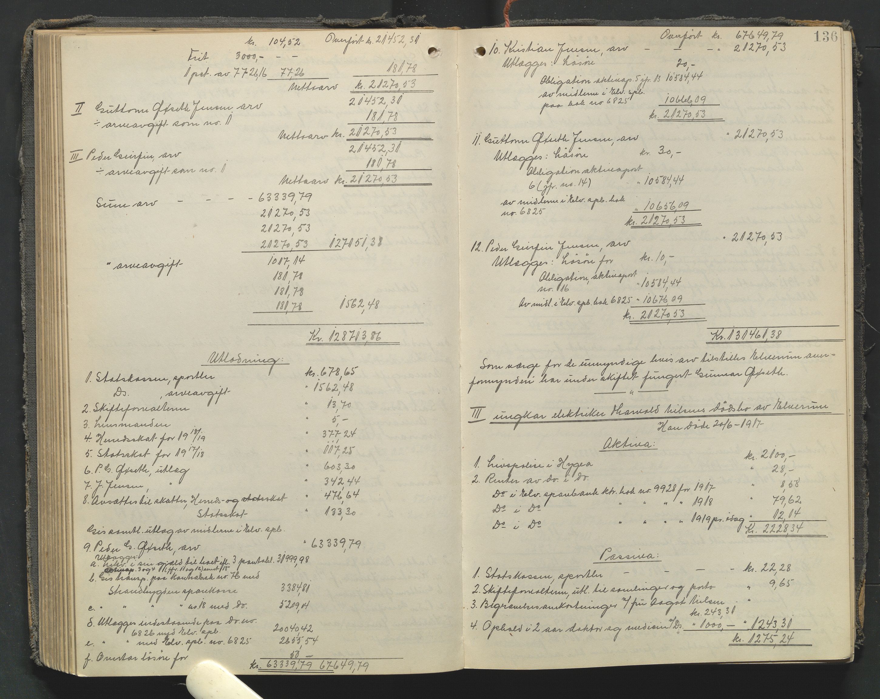 Sør-Østerdal sorenskriveri, AV/SAH-TING-018/J/Jc/L0006: Skifteutlodningsprotokoller, 1915-1929, p. 135b-136a