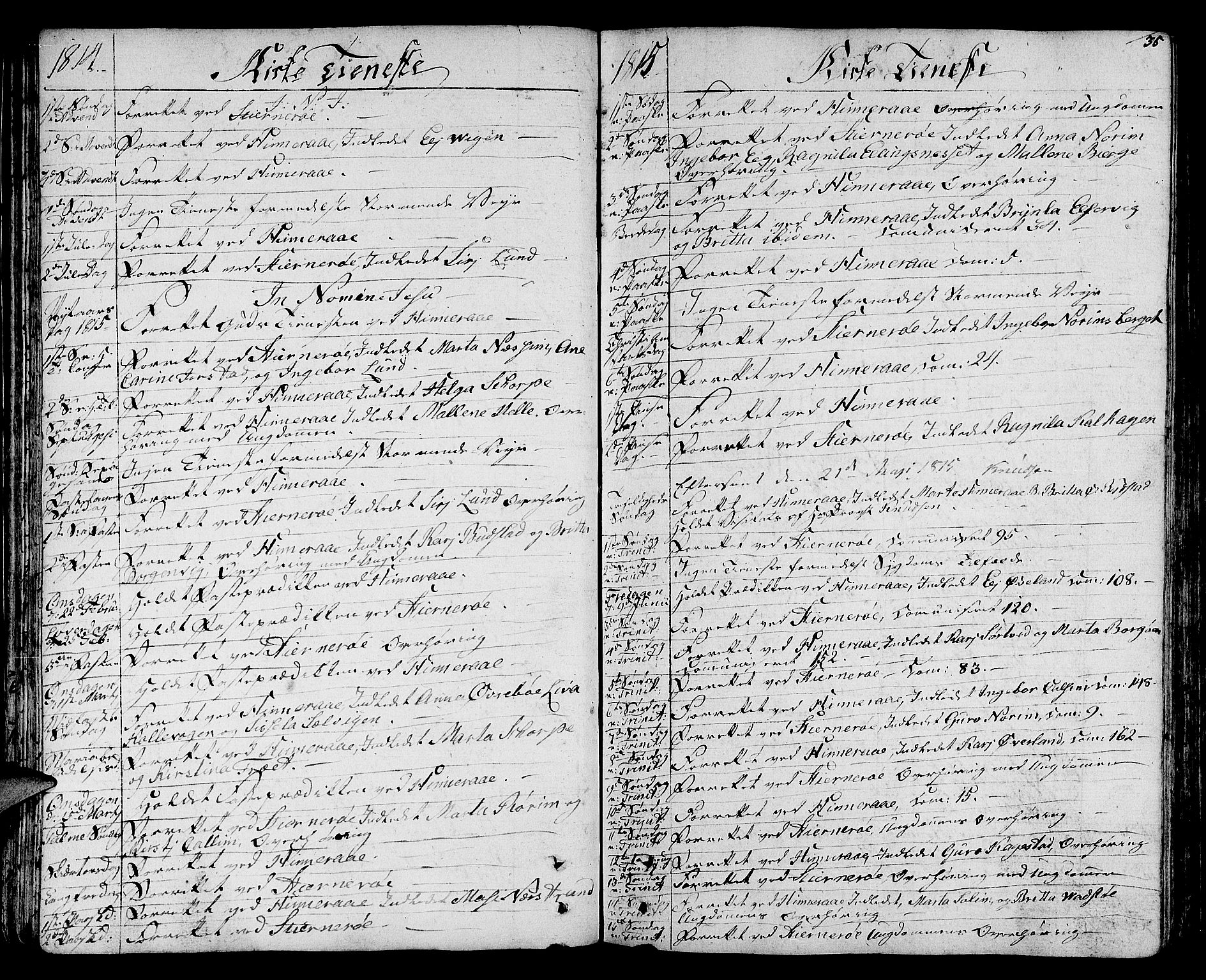 Nedstrand sokneprestkontor, SAST/A-101841/01/IV: Parish register (official) no. A 5, 1795-1816, p. 35