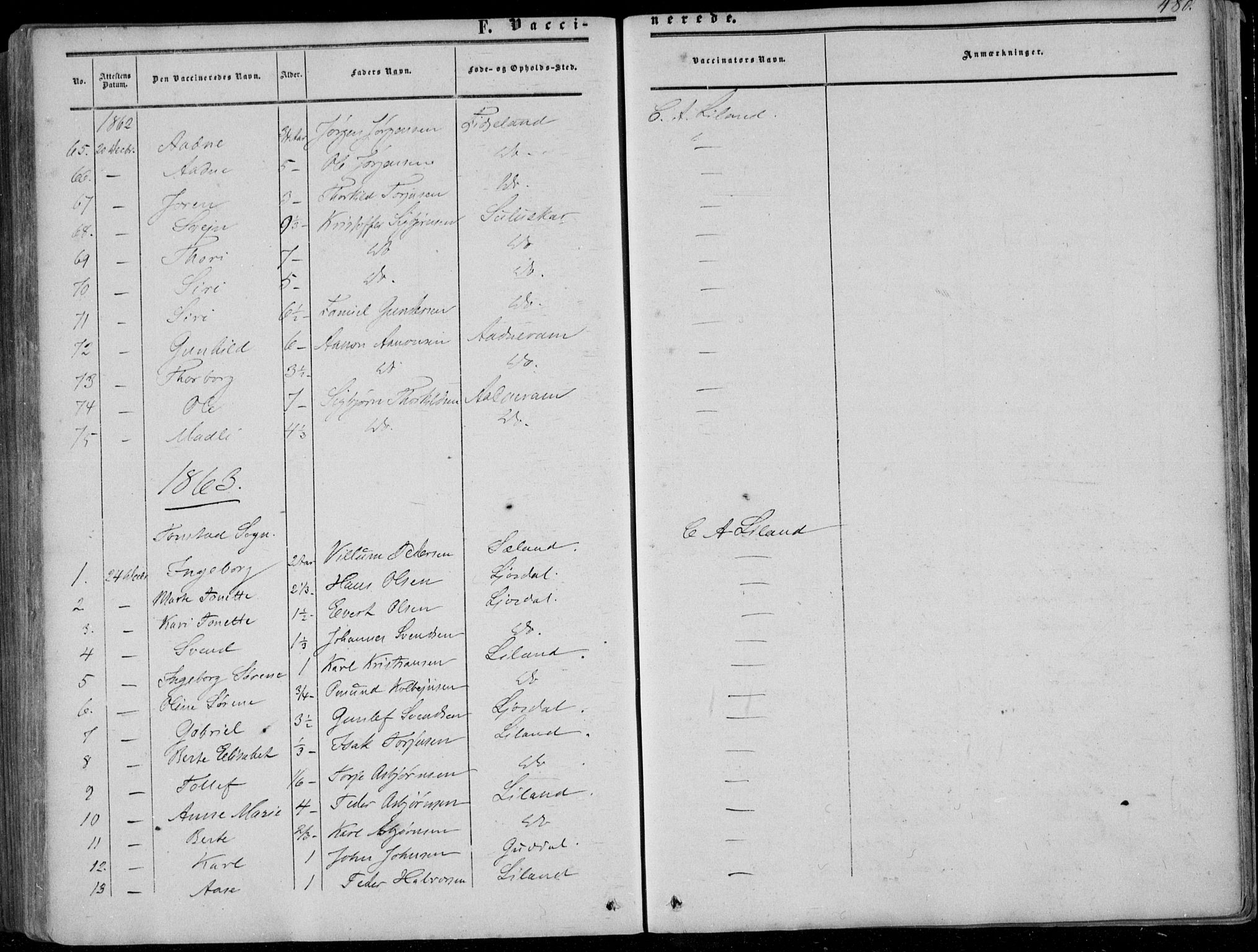 Sirdal sokneprestkontor, AV/SAK-1111-0036/F/Fa/Fab/L0002: Parish register (official) no. A 2, 1855-1874, p. 480