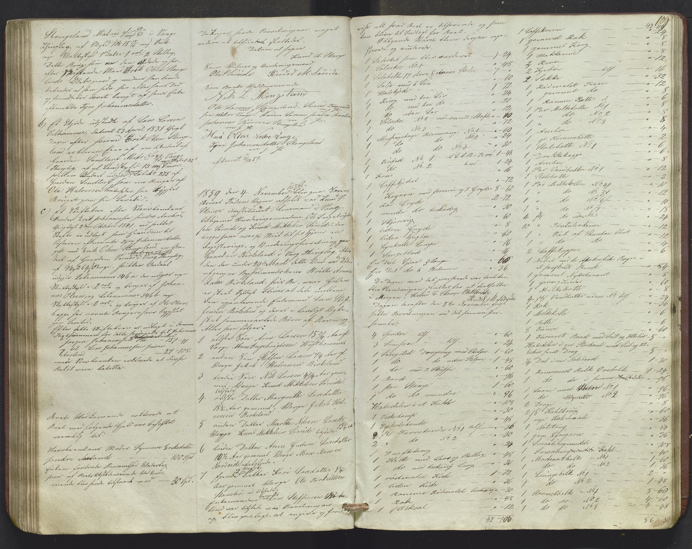 Lensmannen i Sund og Austevoll, AV/SAB-A-35201/0006/L0009: Registreringsprotokoll, 1848-1863, p. 108b-109a