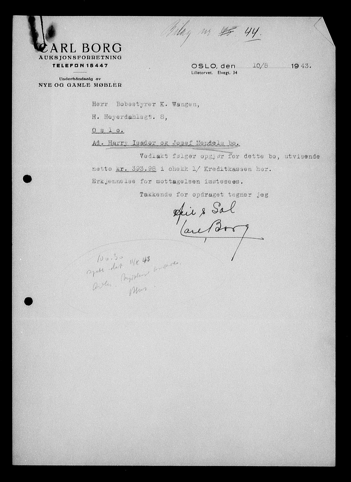 Justisdepartementet, Tilbakeføringskontoret for inndratte formuer, AV/RA-S-1564/H/Hc/Hcc/L0963: --, 1945-1947, p. 749