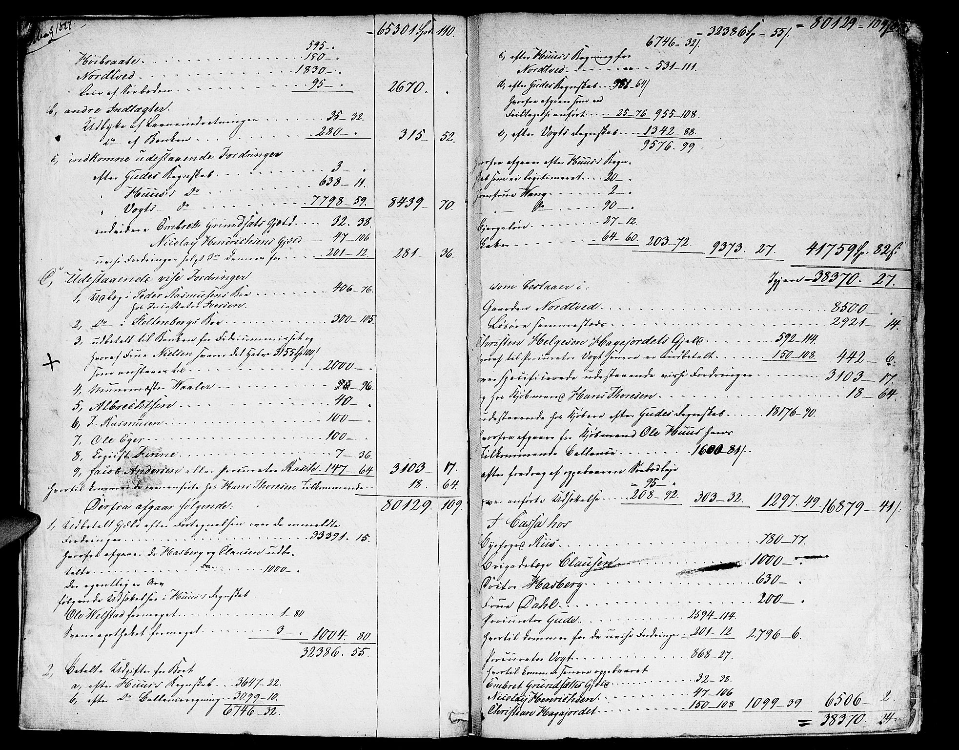 Oslo skifterett, AV/SAO-A-10383/H/Hd/Hda/L0001a: Skifteutlodningsprotokoll, 1827-1839, p. 7b-8a