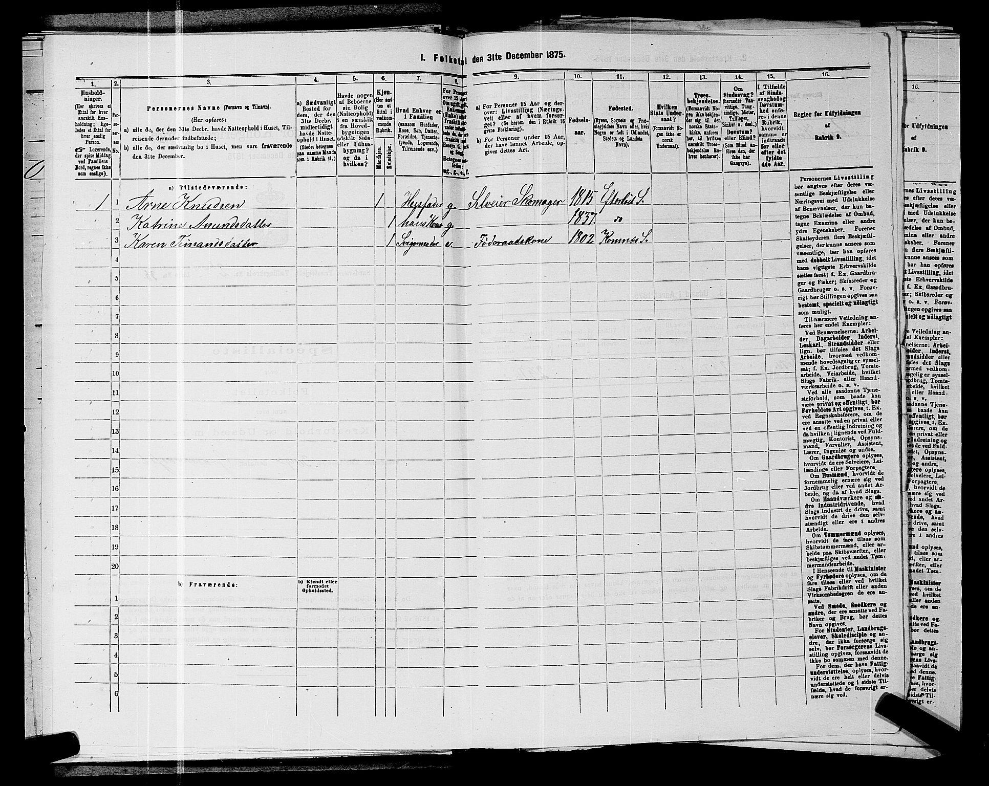 SAKO, 1875 census for 0629P Sandsvær, 1875, p. 531