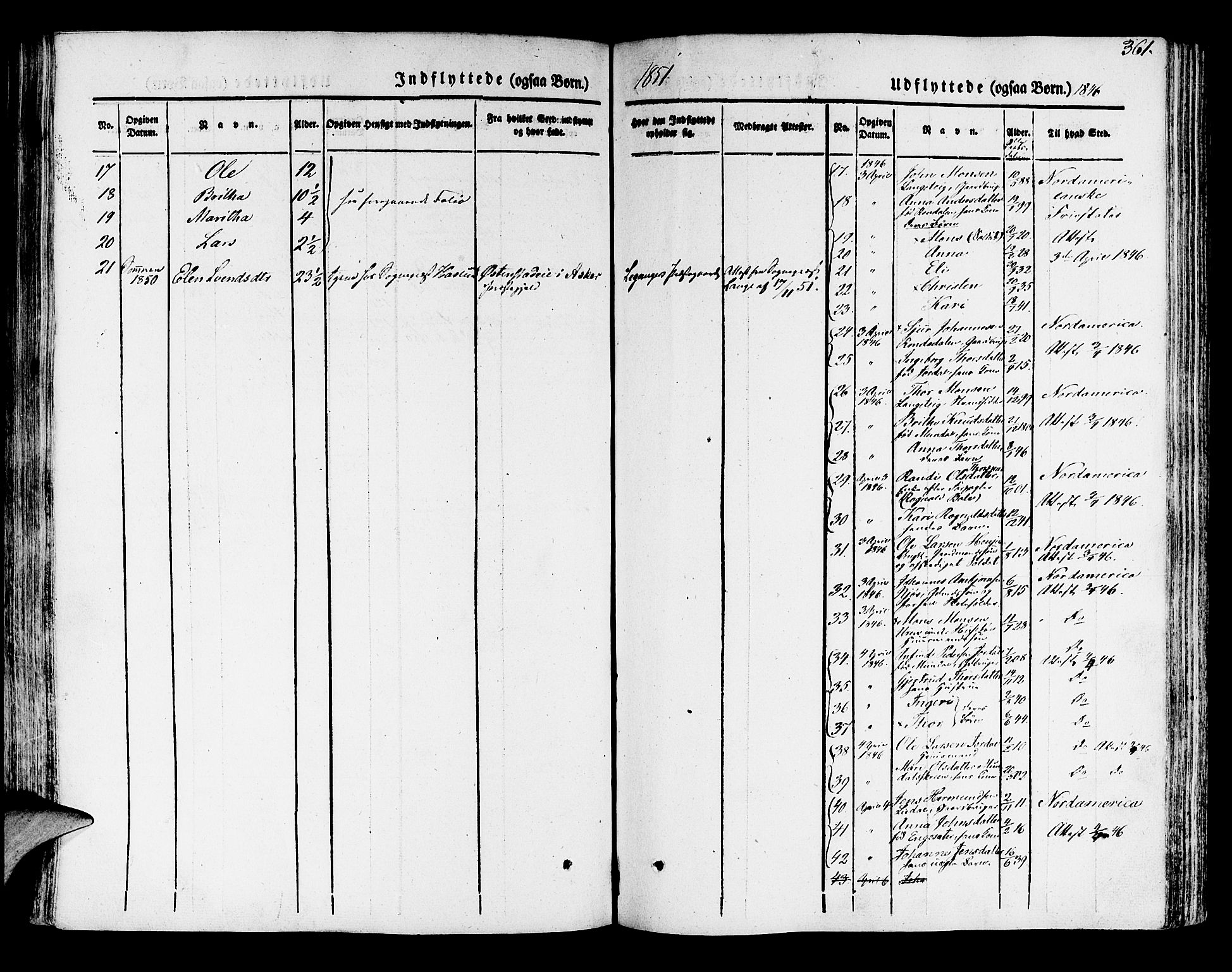 Leikanger sokneprestembete, AV/SAB-A-81001/H/Haa/Haaa/L0007: Parish register (official) no. A 7, 1838-1851, p. 361