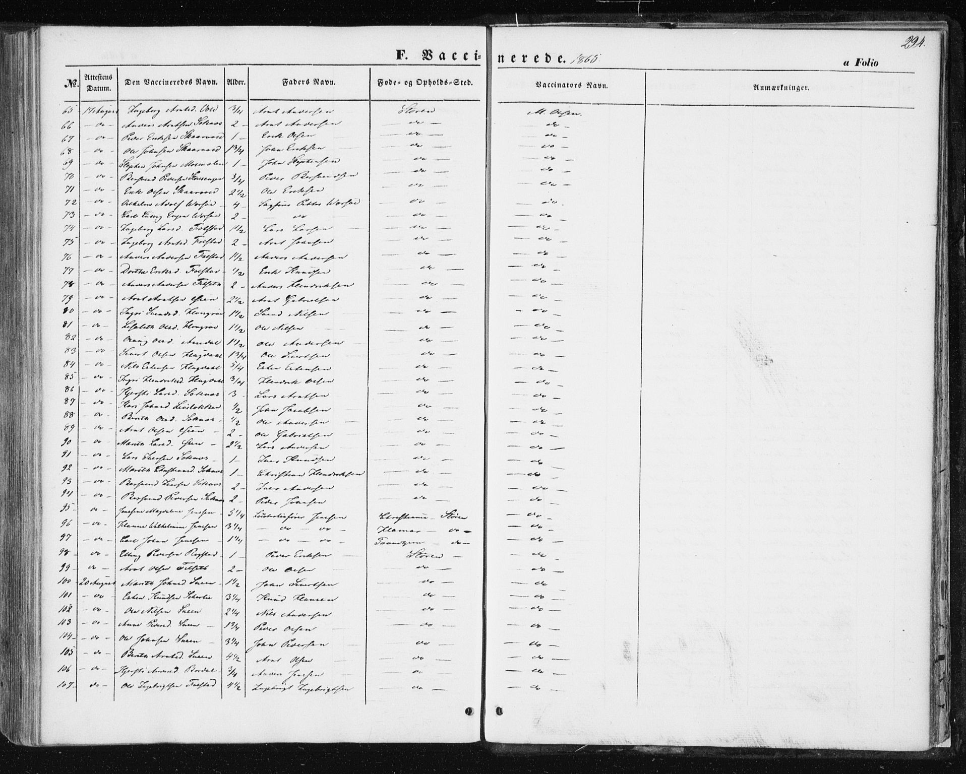 Ministerialprotokoller, klokkerbøker og fødselsregistre - Sør-Trøndelag, AV/SAT-A-1456/687/L1000: Parish register (official) no. 687A06, 1848-1869, p. 294