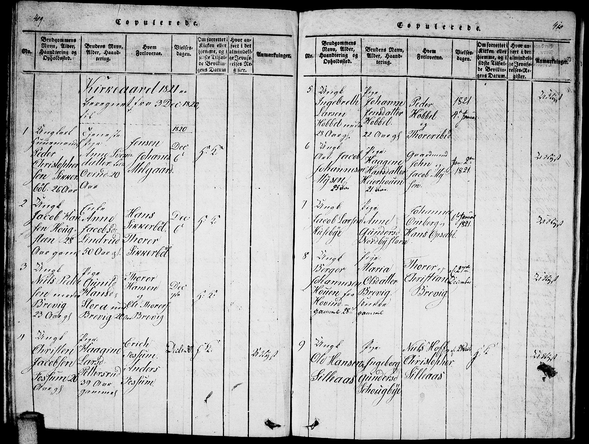 Enebakk prestekontor Kirkebøker, SAO/A-10171c/F/Fa/L0005: Parish register (official) no. I 5, 1790-1825, p. 409-410