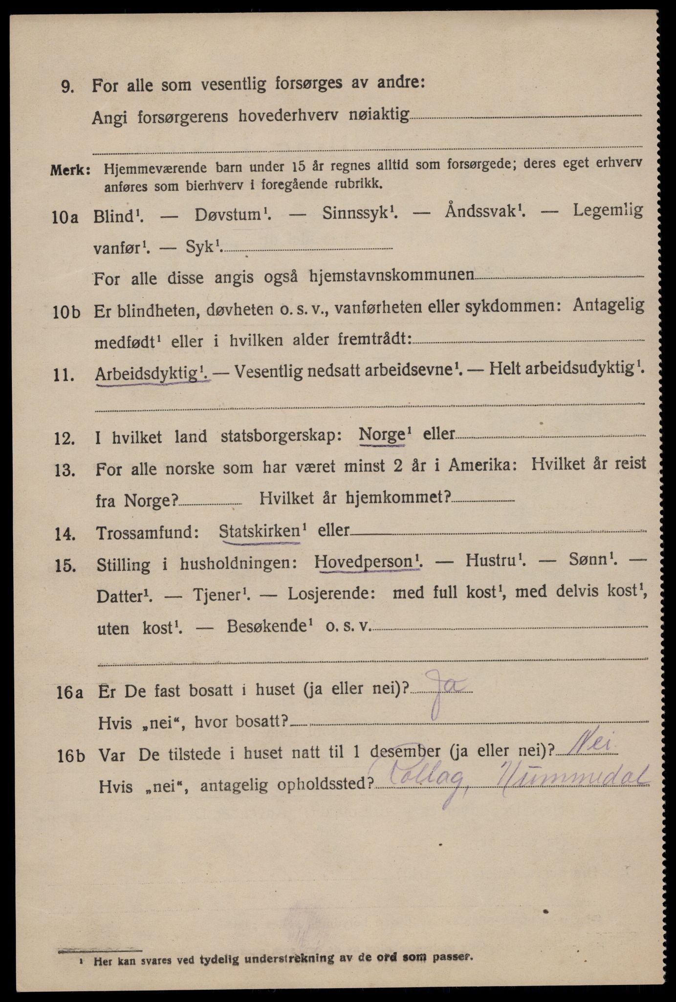 SAKO, 1920 census for Tinn, 1920, p. 8153