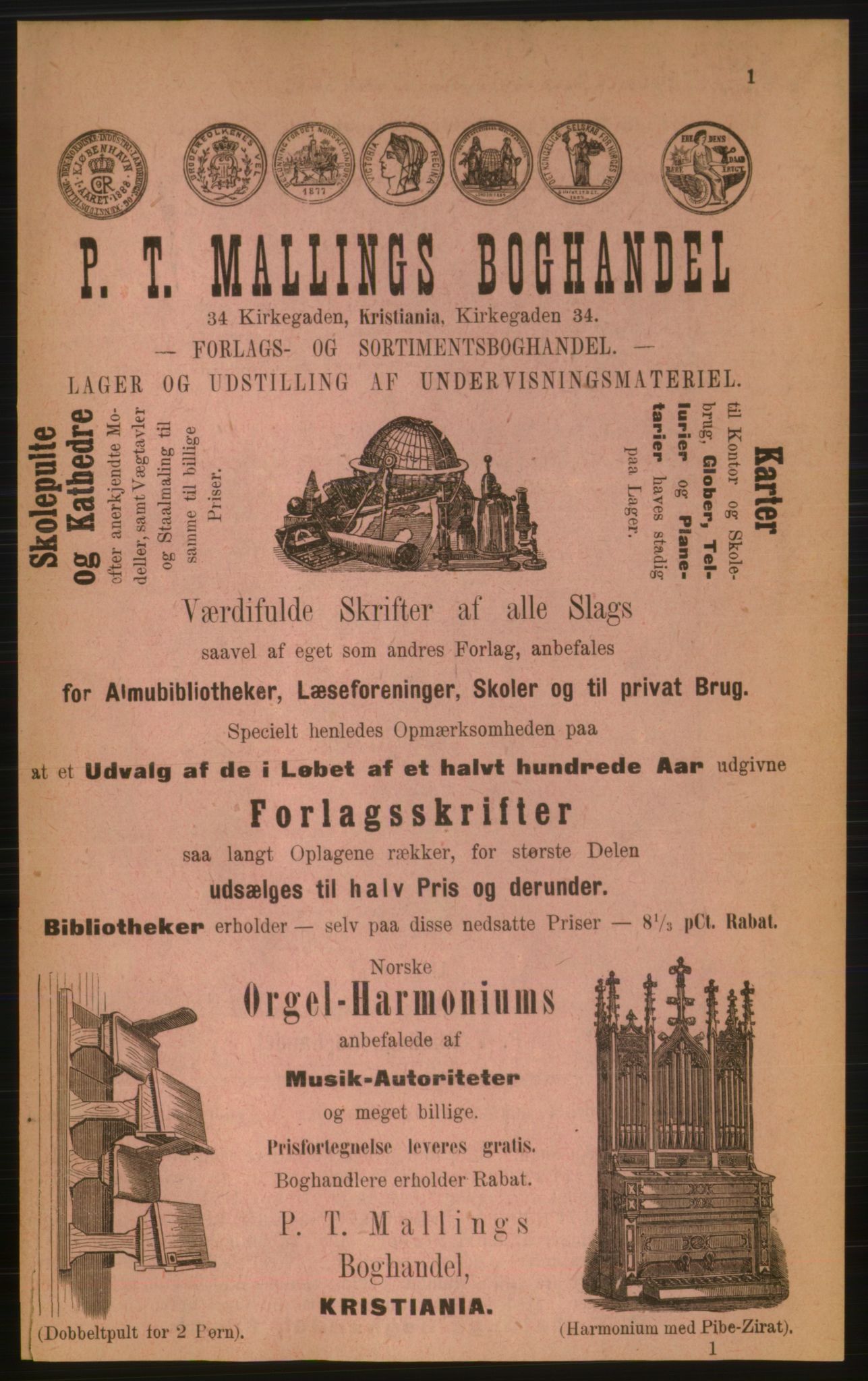 Kristiania/Oslo adressebok, PUBL/-, 1889, p. 1