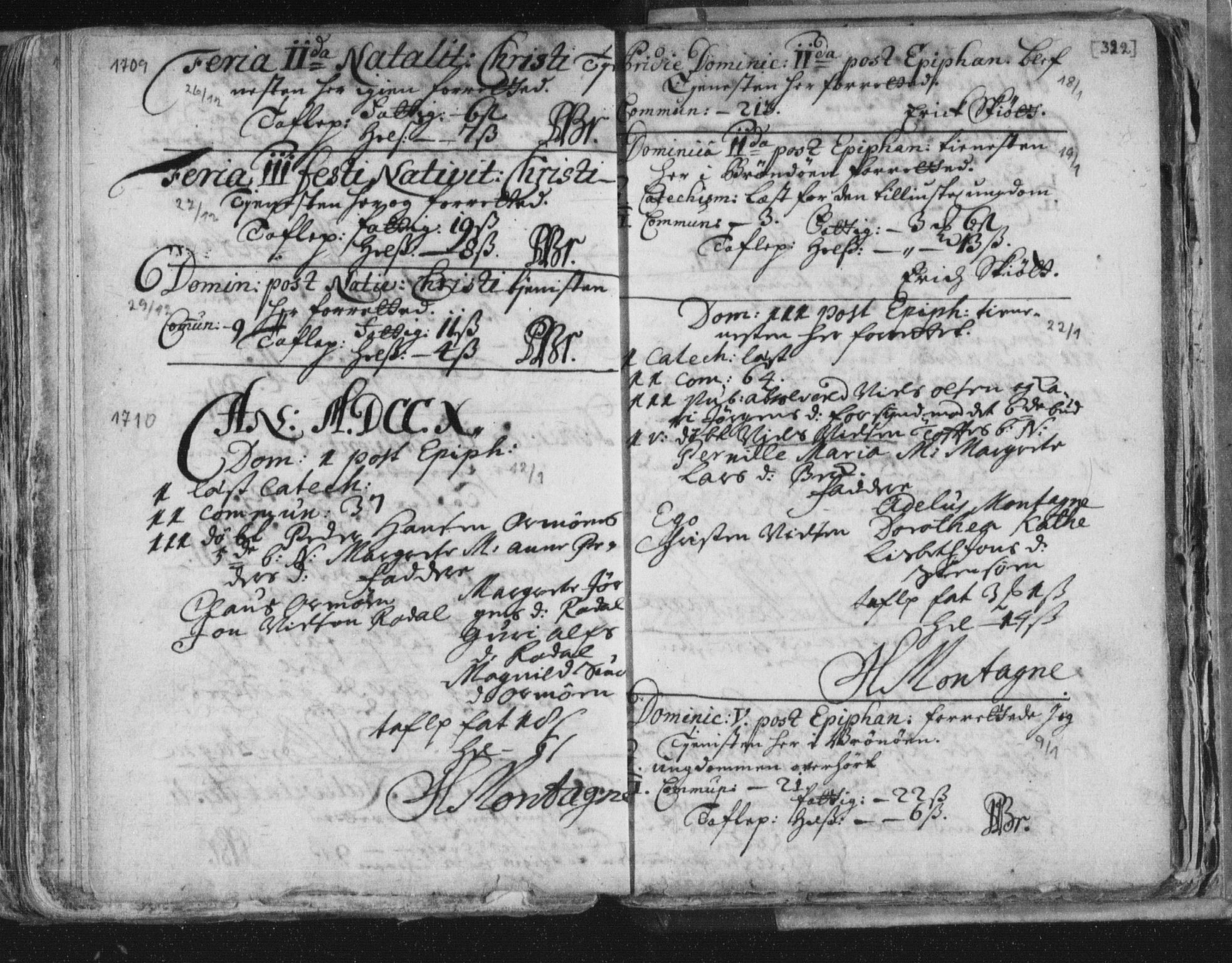 Ministerialprotokoller, klokkerbøker og fødselsregistre - Nordland, SAT/A-1459/813/L0192: Parish register (official) no. 813A02, 1677-1718, p. 322