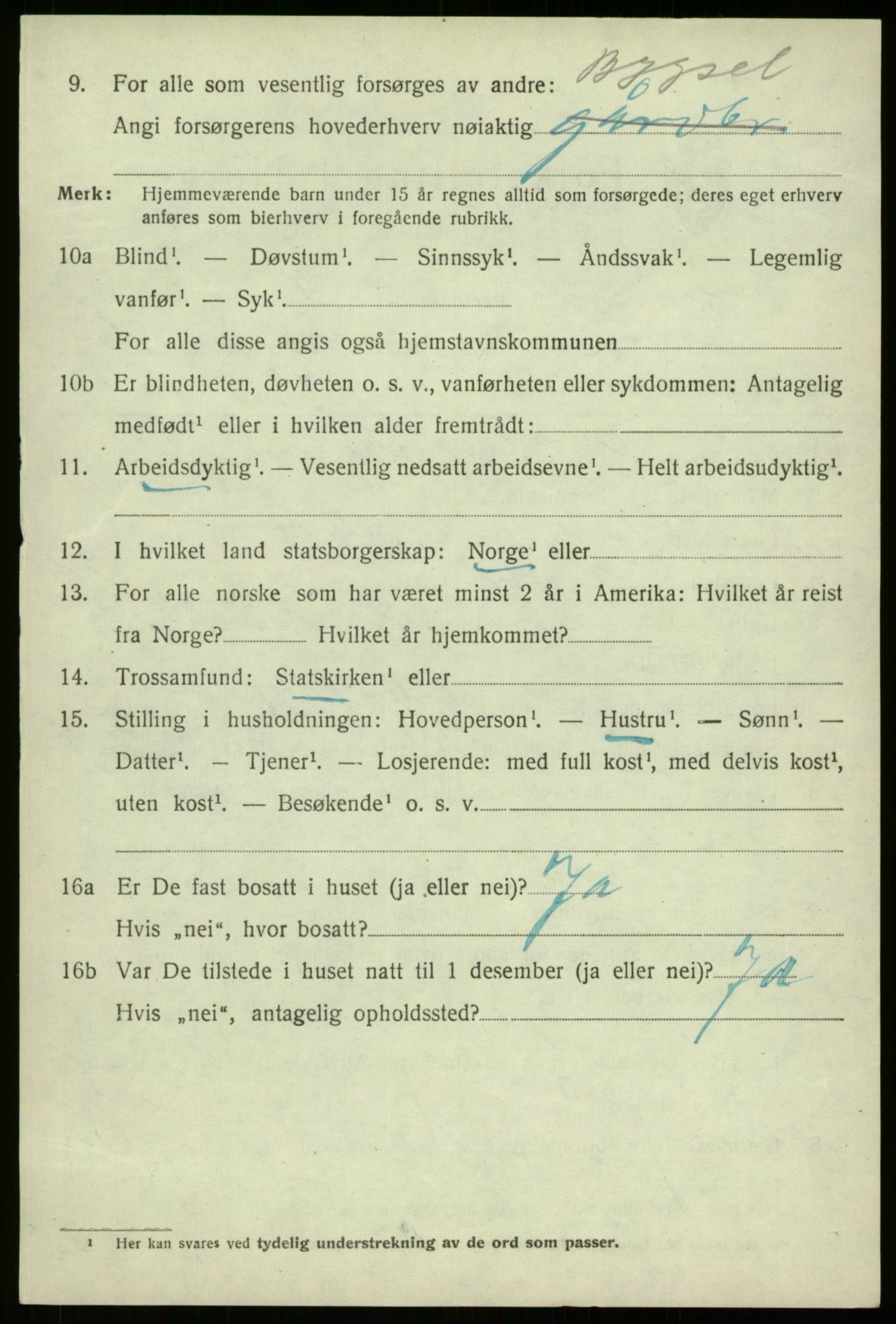 SAB, 1920 census for Davik, 1920, p. 1818