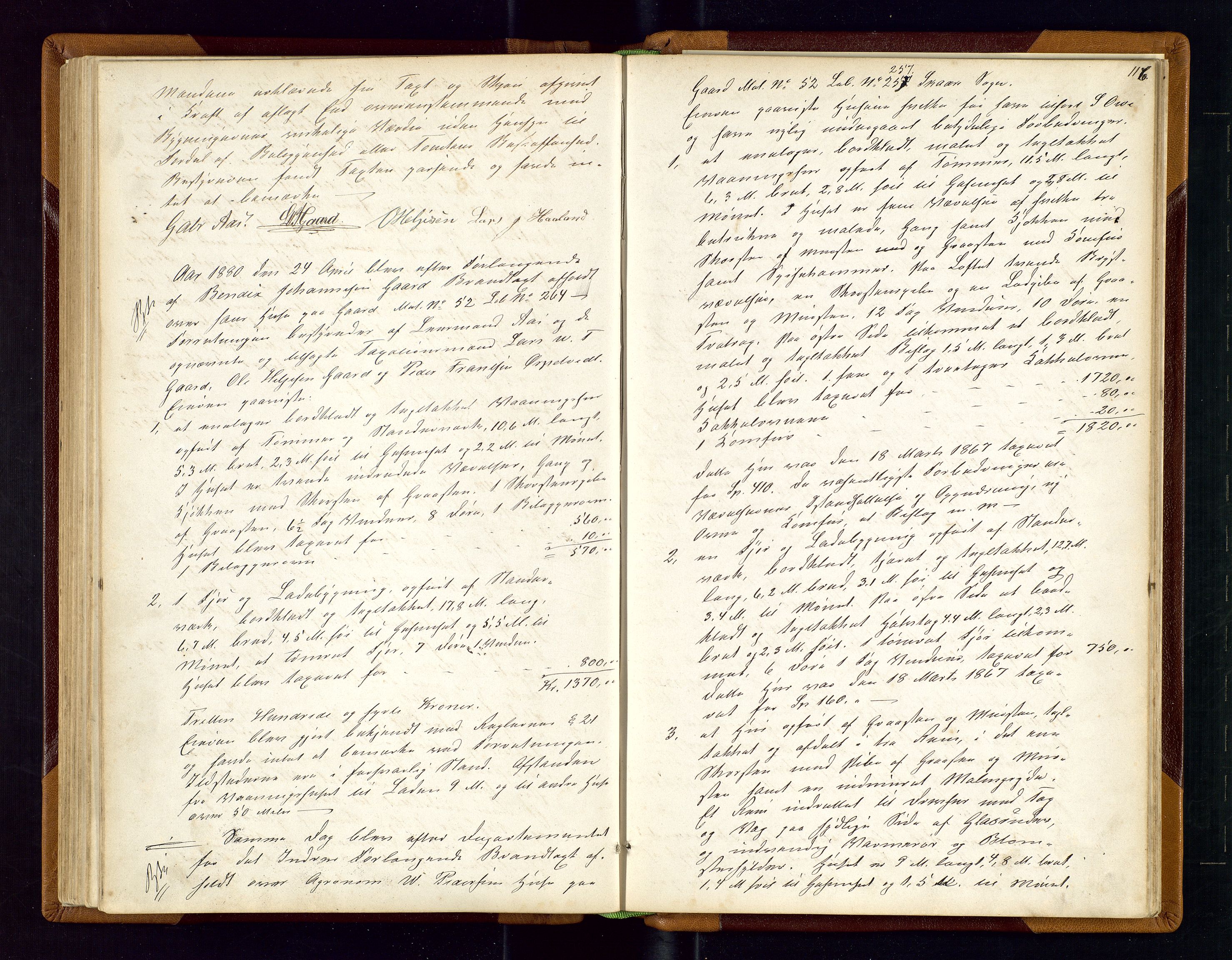 Torvestad lensmannskontor, AV/SAST-A-100307/1/Goa/L0001: "Brandtaxationsprotokol for Torvestad Thinglag", 1867-1883, p. 115b-116a