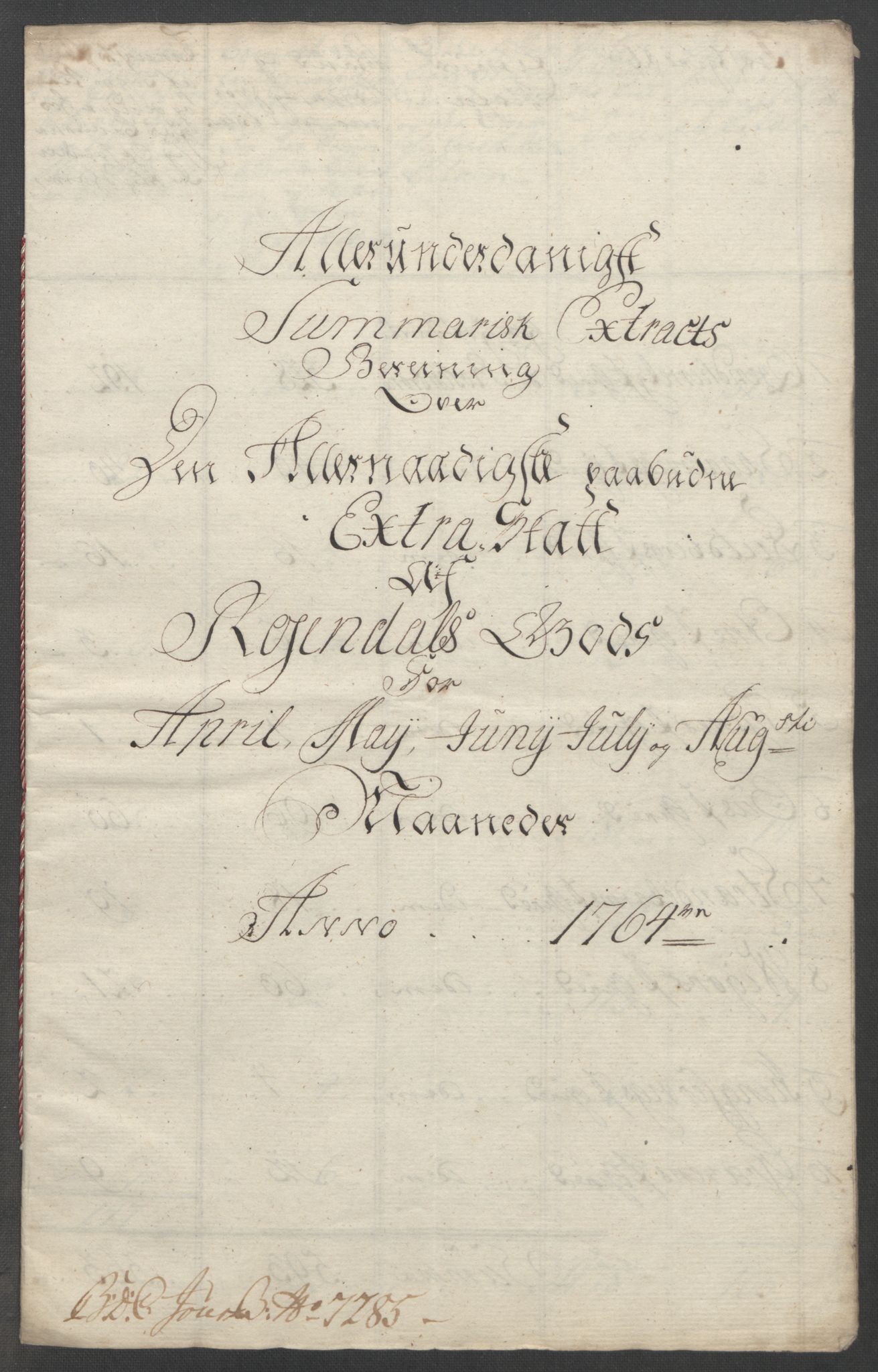 Rentekammeret inntil 1814, Reviderte regnskaper, Fogderegnskap, RA/EA-4092/R49/L3157: Ekstraskatten Rosendal Baroni, 1762-1772, p. 88