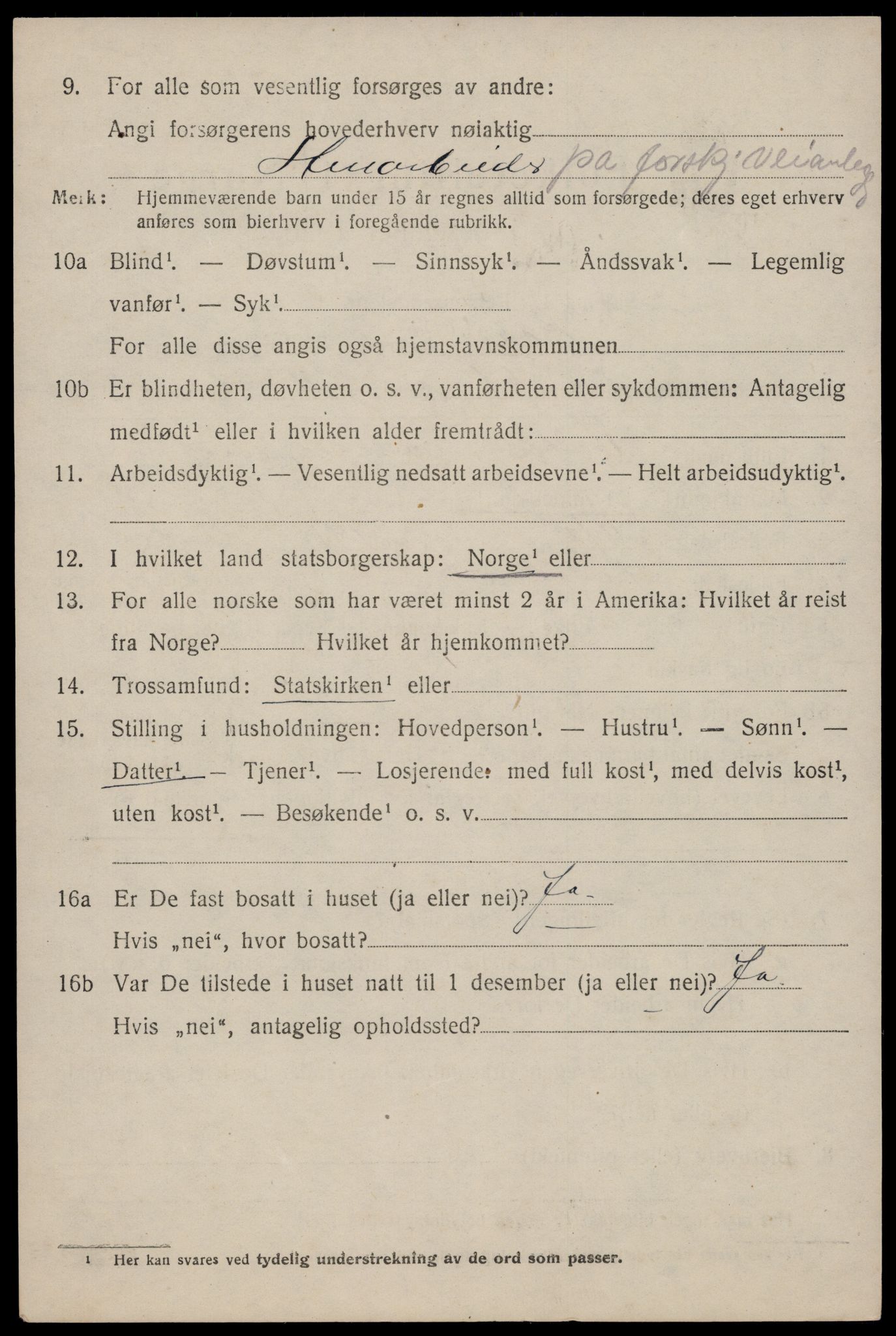 SAST, 1920 census for Bokn, 1920, p. 1321