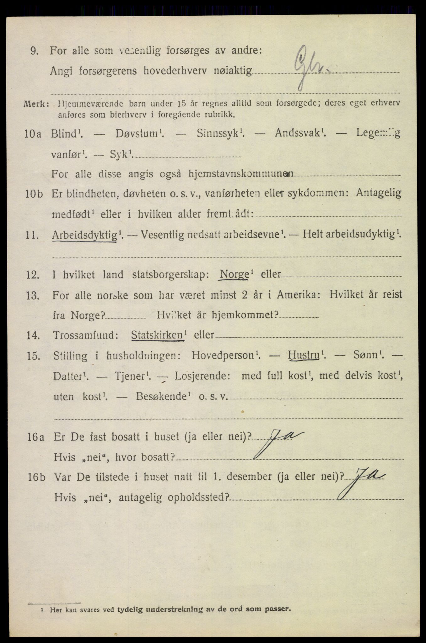 SAH, 1920 census for Østre Gausdal, 1920, p. 5831