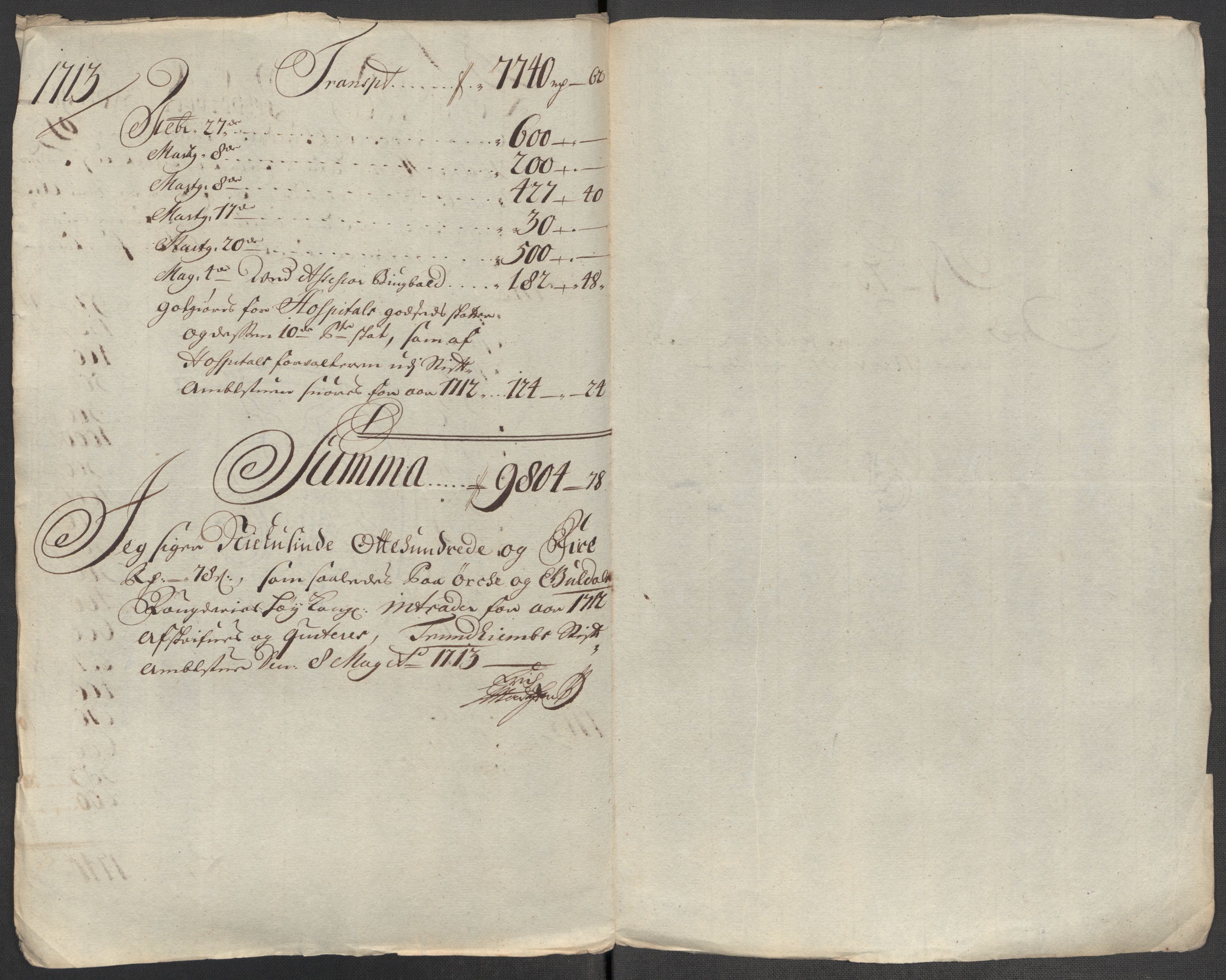 Rentekammeret inntil 1814, Reviderte regnskaper, Fogderegnskap, AV/RA-EA-4092/R60/L3963: Fogderegnskap Orkdal og Gauldal, 1712, p. 510