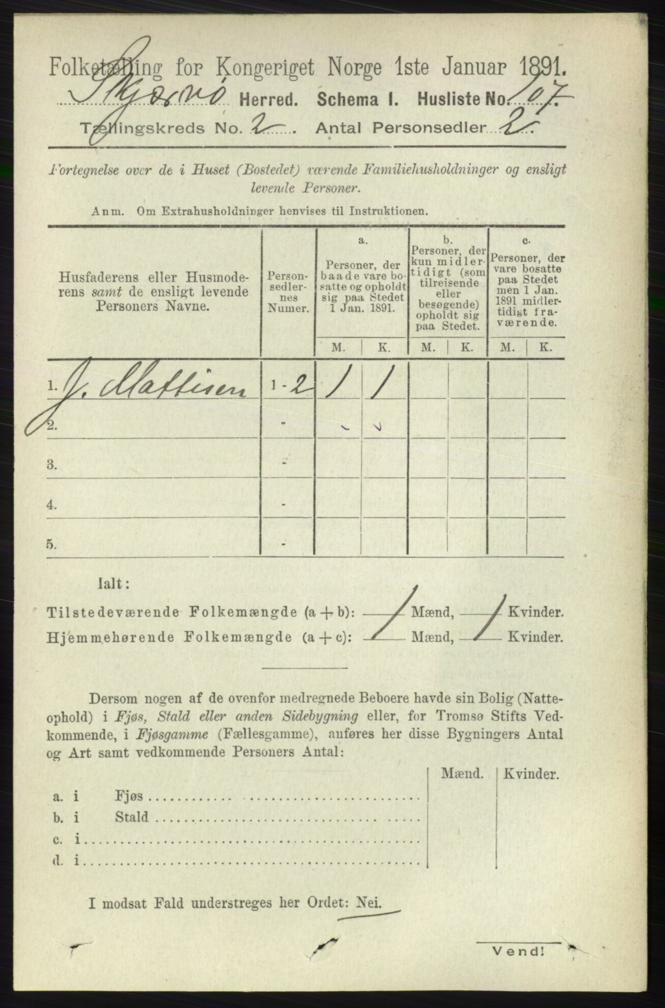 RA, 1891 census for 1941 Skjervøy, 1891, p. 1024