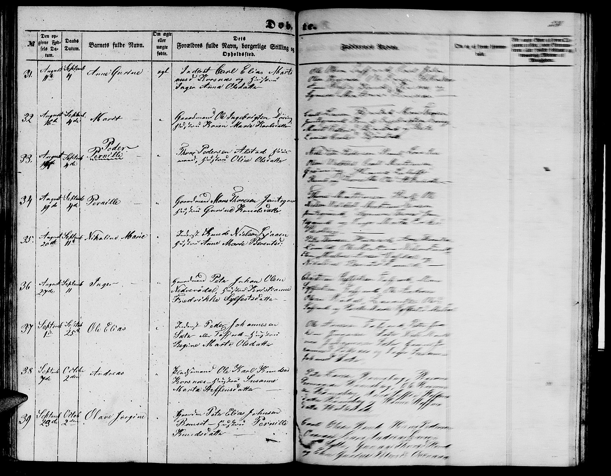 Ministerialprotokoller, klokkerbøker og fødselsregistre - Møre og Romsdal, AV/SAT-A-1454/519/L0261: Parish register (copy) no. 519C02, 1854-1867, p. 58