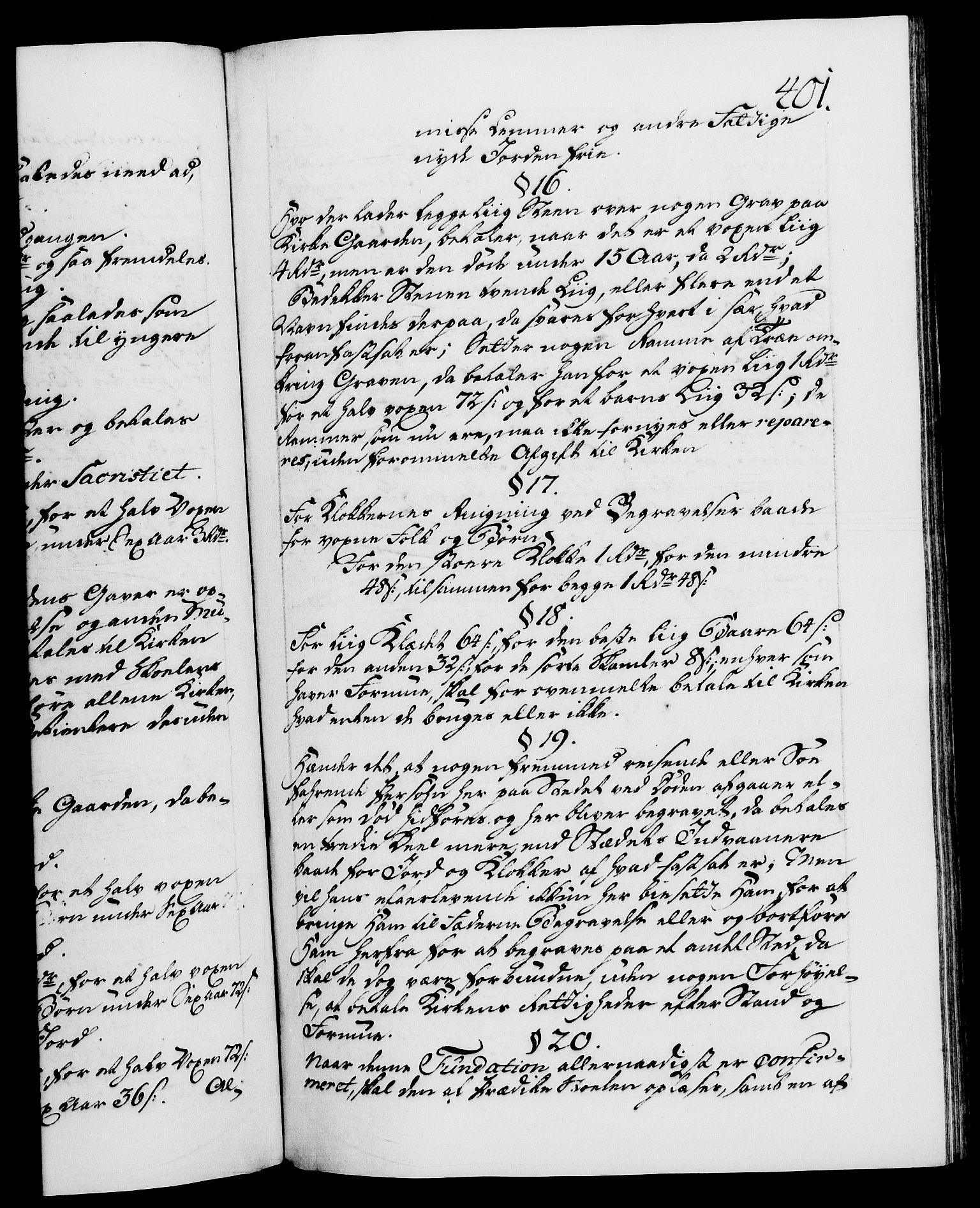 Danske Kanselli 1572-1799, AV/RA-EA-3023/F/Fc/Fca/Fcaa/L0048: Norske registre, 1779-1781, p. 401a