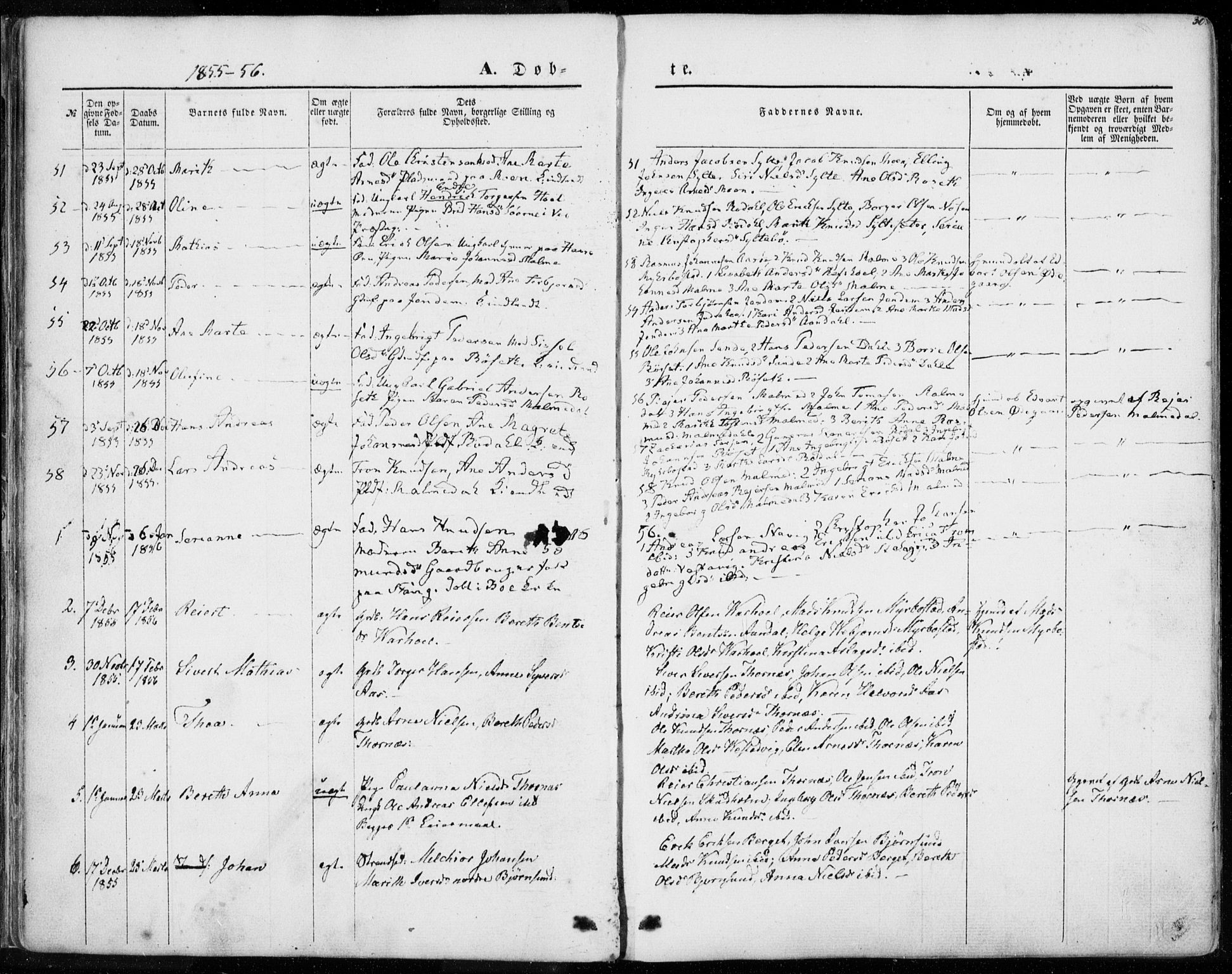 Ministerialprotokoller, klokkerbøker og fødselsregistre - Møre og Romsdal, SAT/A-1454/565/L0748: Parish register (official) no. 565A02, 1845-1872, p. 30