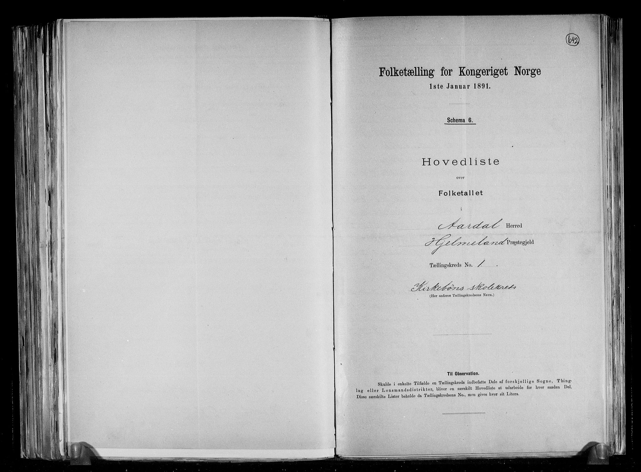 RA, 1891 census for 1131 Årdal, 1891, p. 4