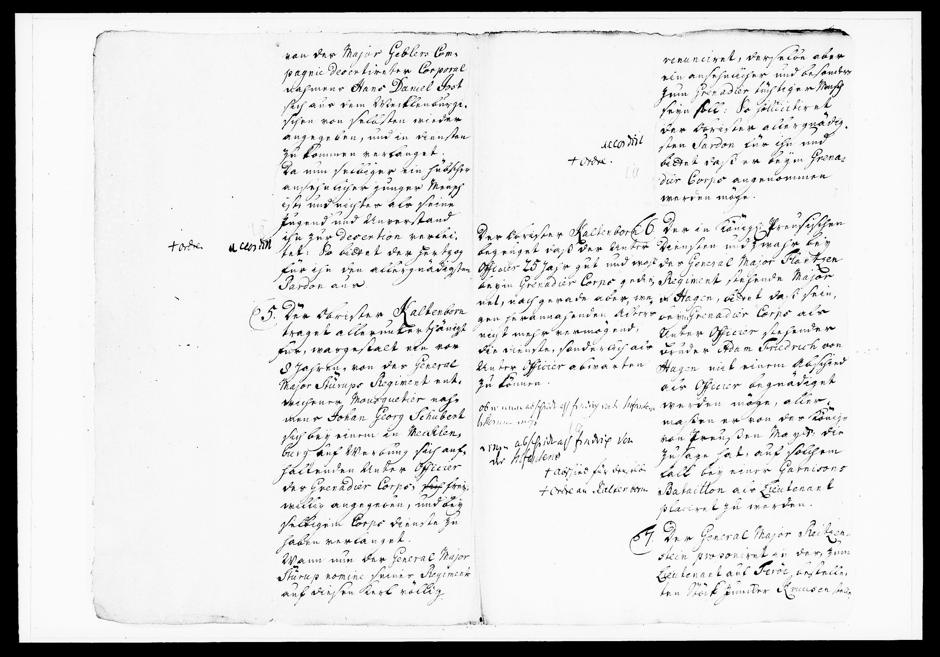 Krigskollegiet, Krigskancelliet, DRA/A-0006/-/1176-1181: Refererede sager, 1743, p. 3