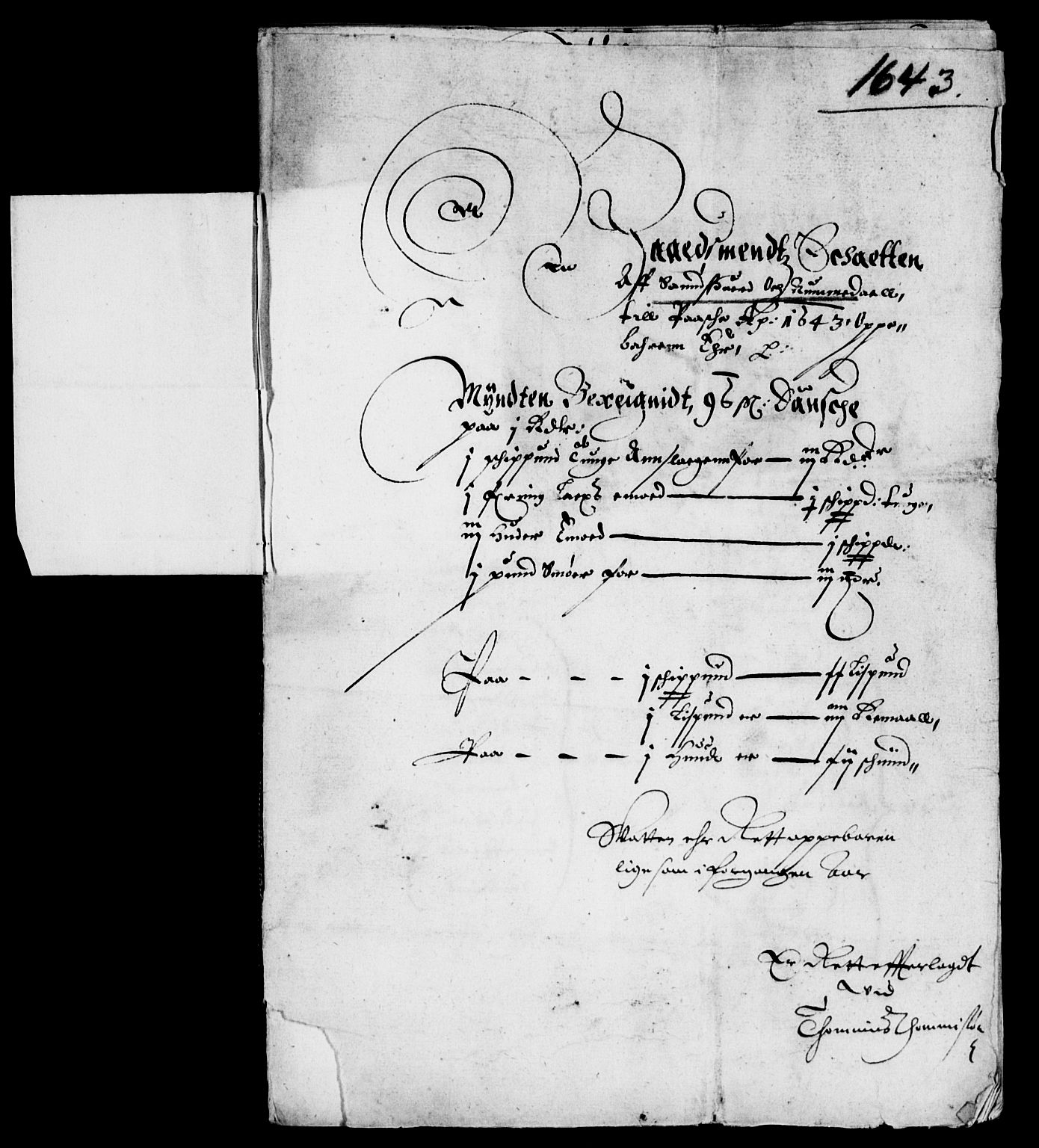 Rentekammeret inntil 1814, Reviderte regnskaper, Lensregnskaper, AV/RA-EA-5023/R/Rb/Rbn/L0002: Numedal og Sandsvær len, 1638-1643