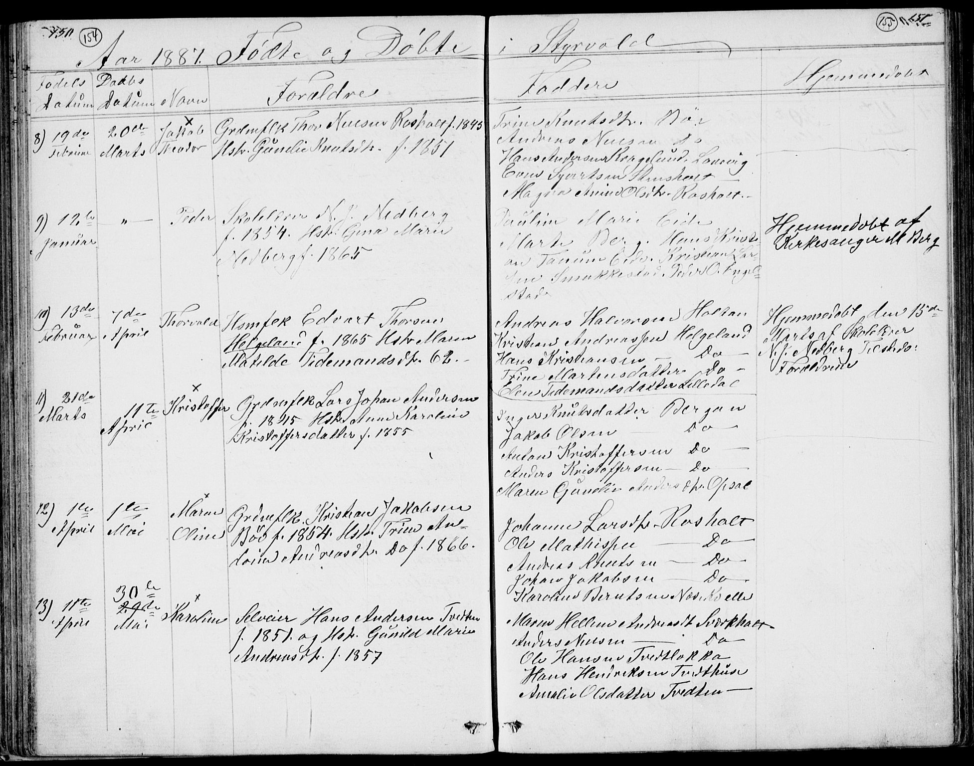 Lardal kirkebøker, AV/SAKO-A-350/G/Gc/L0001: Parish register (copy) no. III 1, 1859-1893, p. 150-151