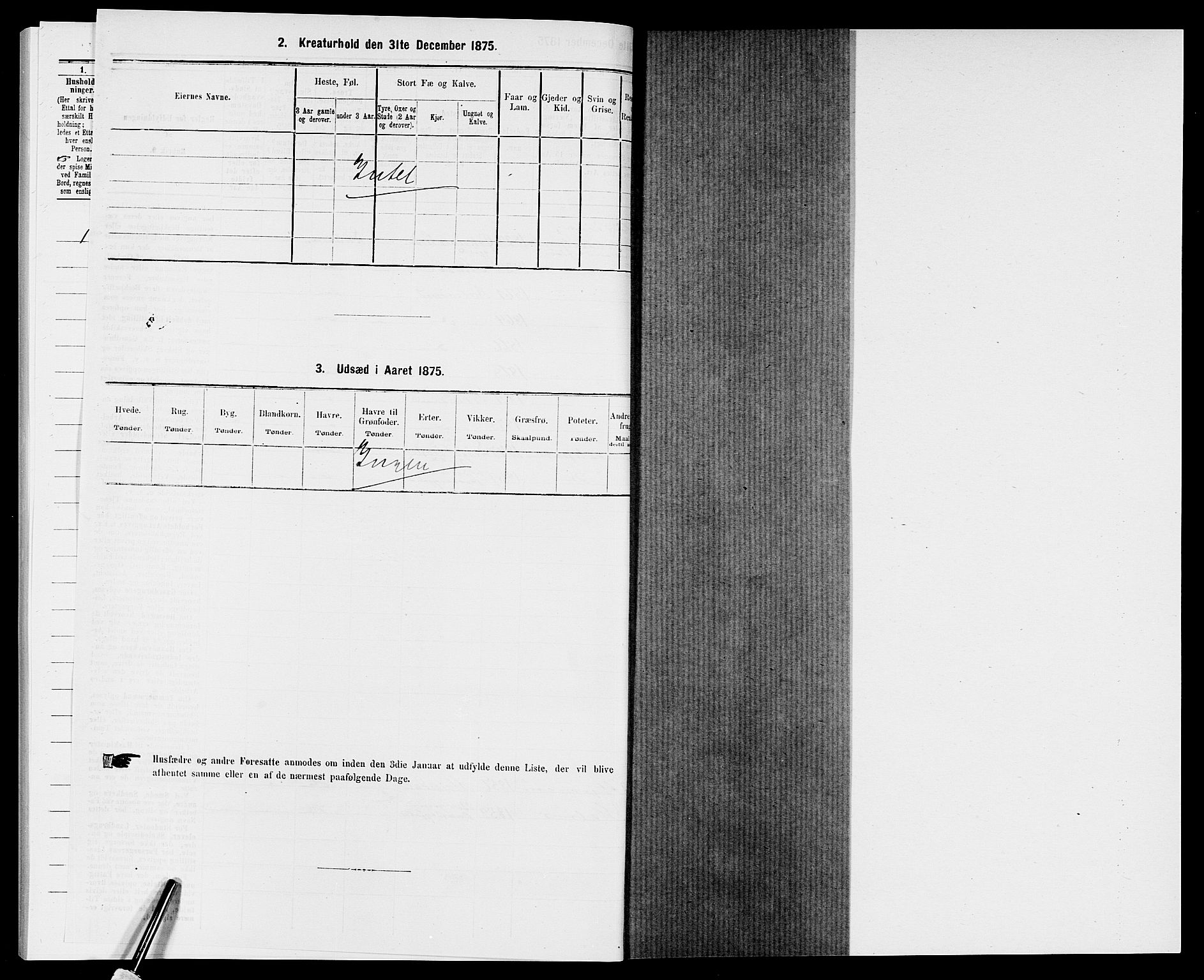 SAK, 1875 census for 0905B Vestre Moland/Lillesand, 1875, p. 202