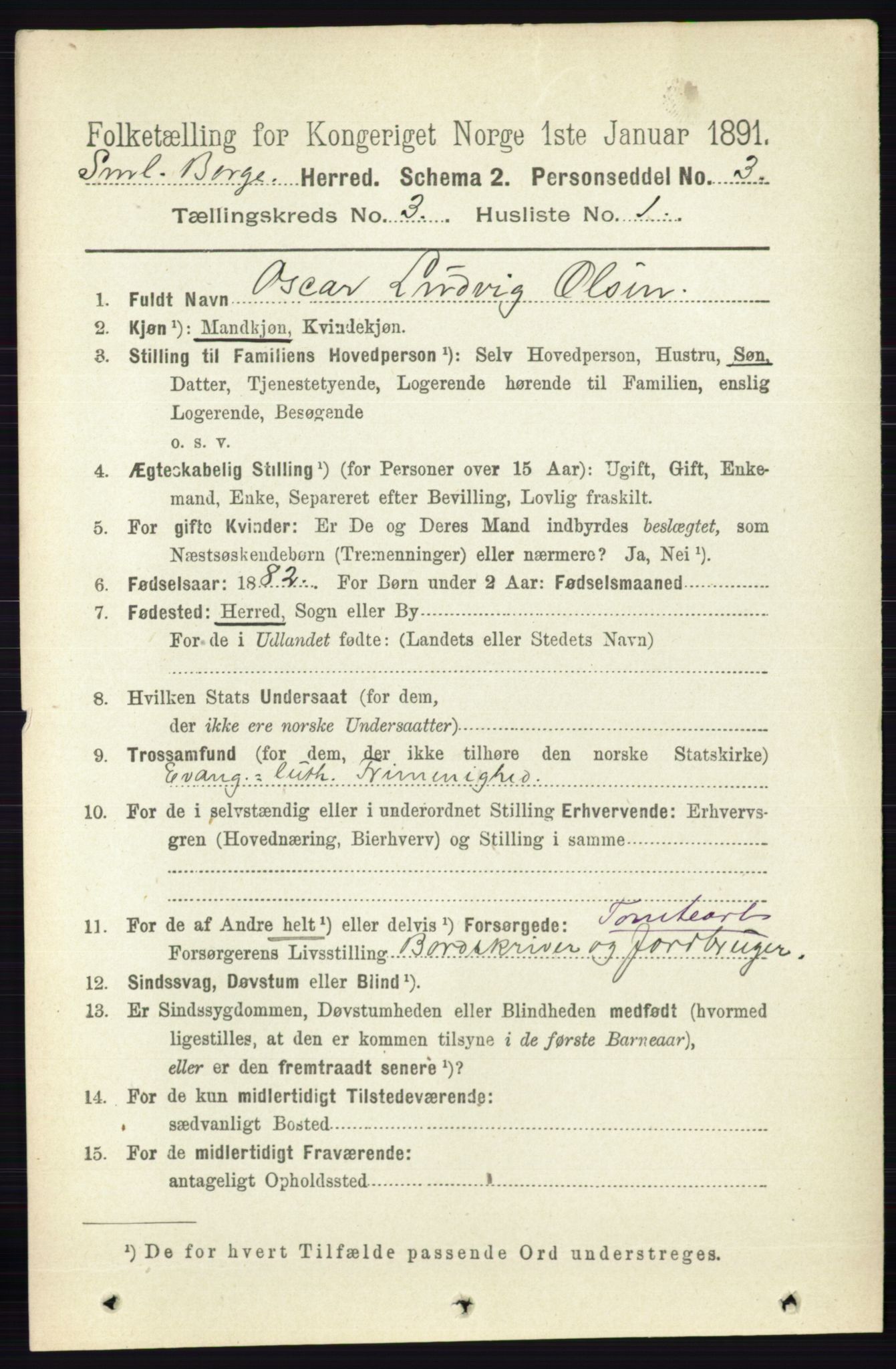 RA, 1891 census for 0113 Borge, 1891, p. 1371