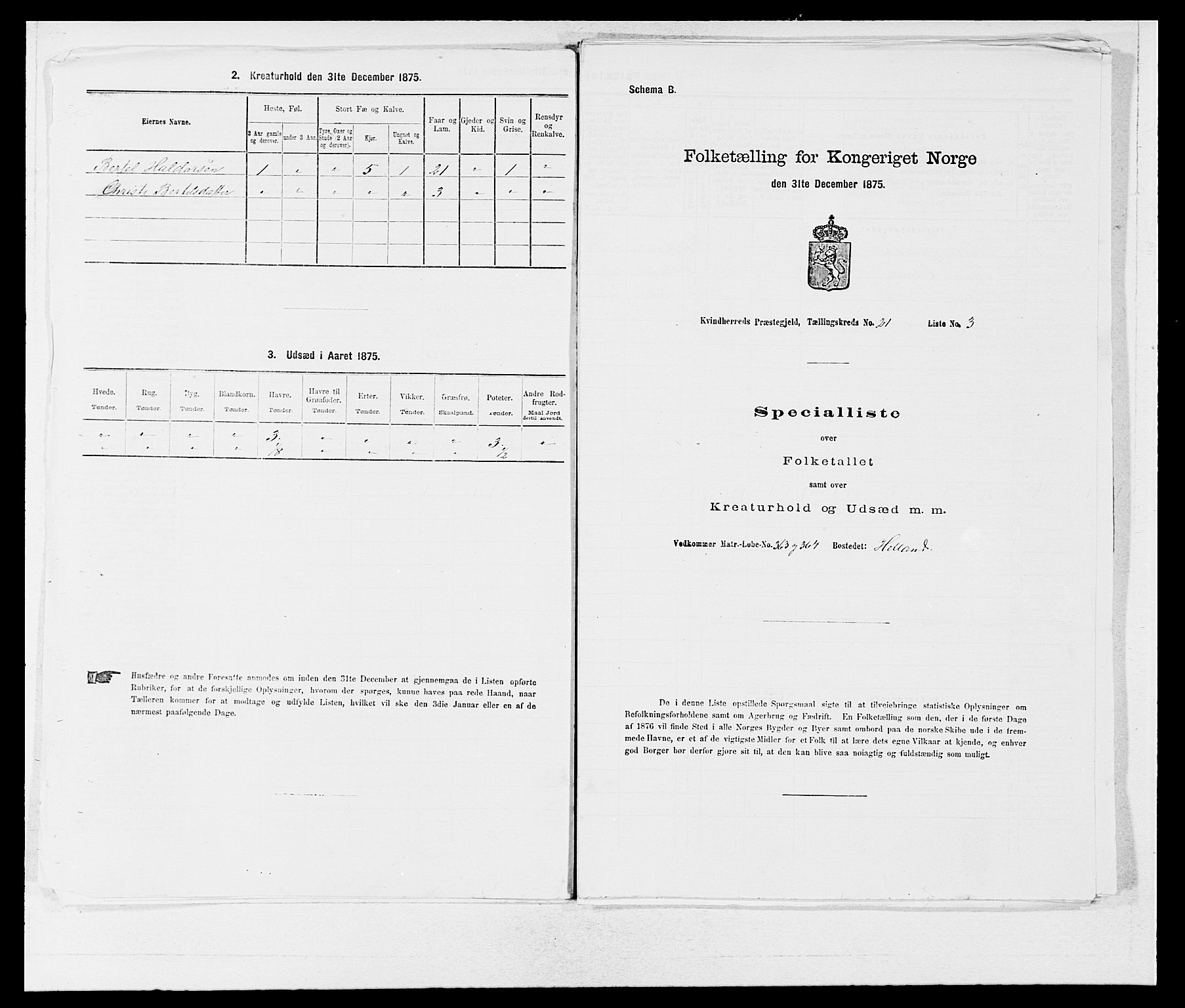 SAB, 1875 census for 1224P Kvinnherad, 1875, p. 1359