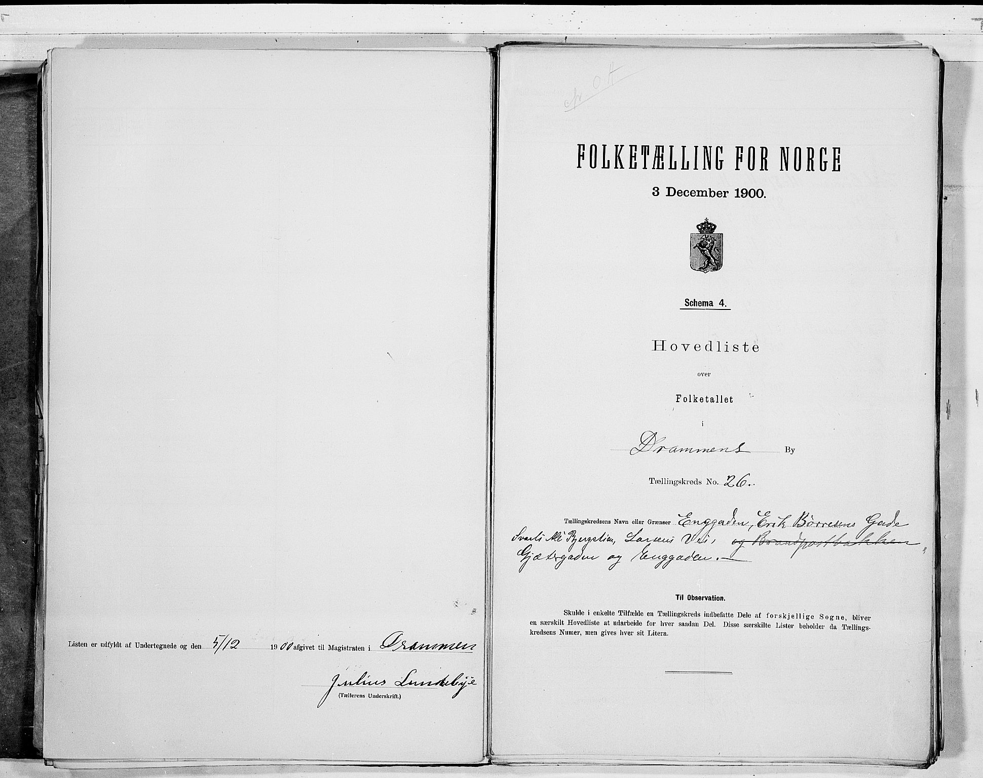 RA, 1900 census for Drammen, 1900, p. 57