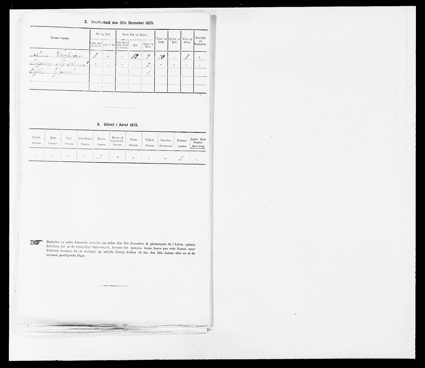 SAB, 1875 census for 1415P Lavik, 1875, p. 534