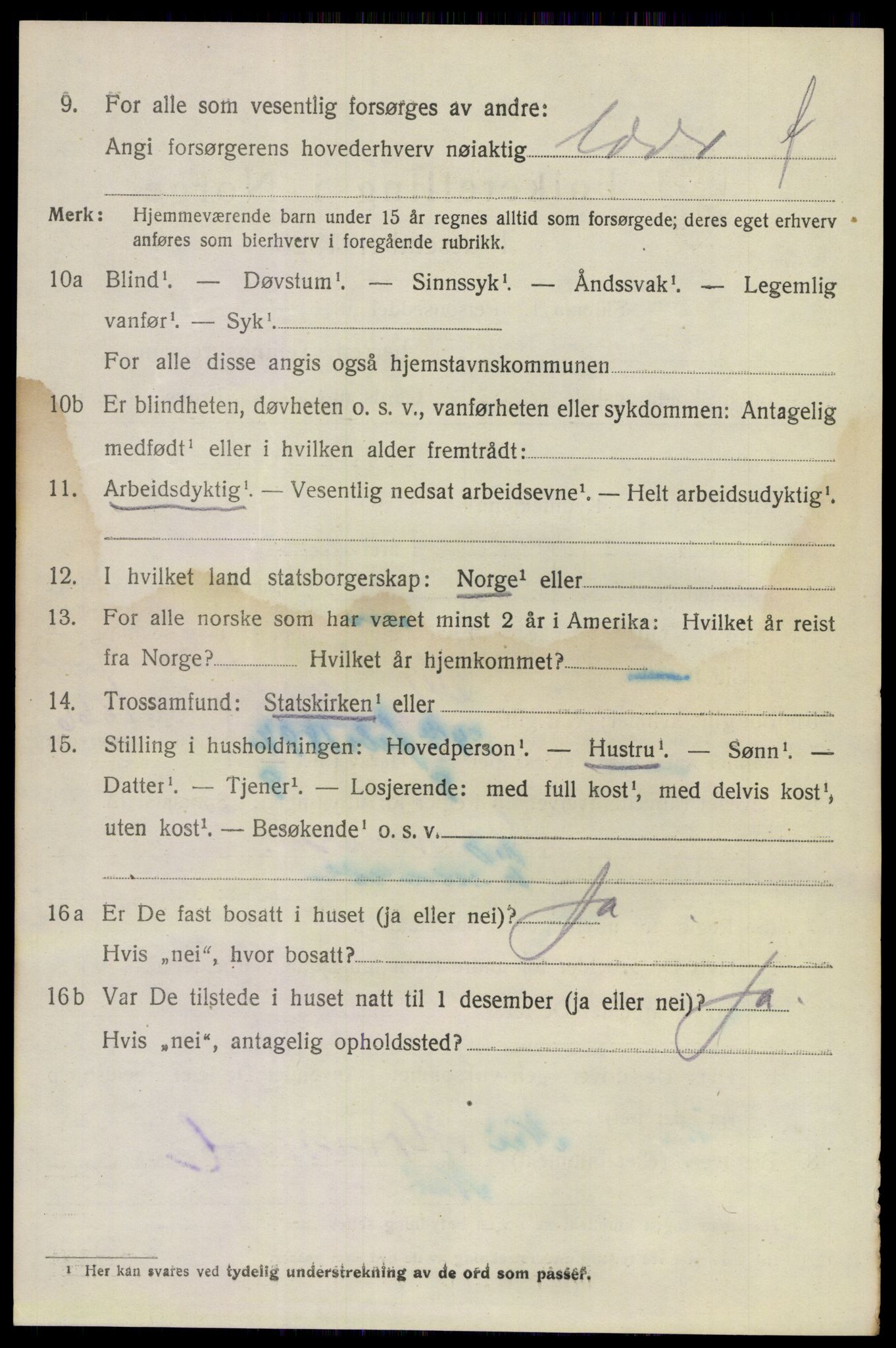 SAKO, 1920 census for Lier, 1920, p. 12497