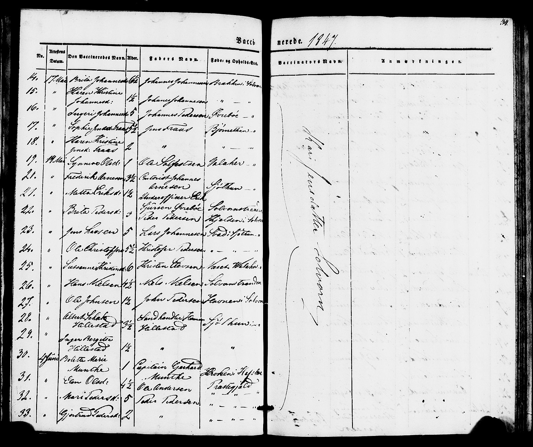 Hafslo sokneprestembete, SAB/A-80301/H/Haa/Haaa/L0016: Parish register (official) no. A 16, 1835-1860, p. 34