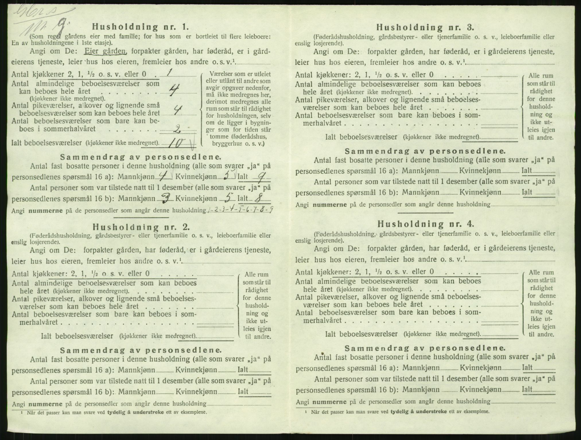 SAT, 1920 census for Stemshaug, 1920, p. 77