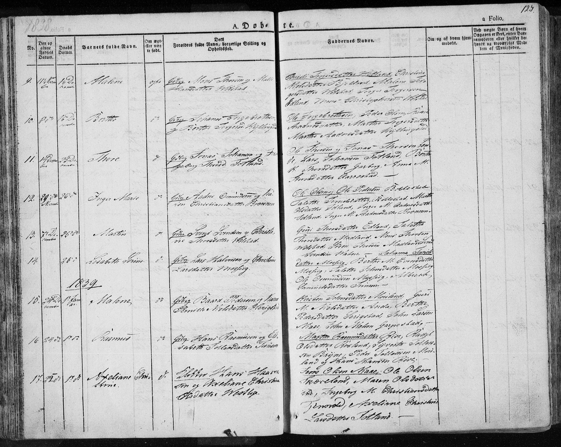 Lye sokneprestkontor, AV/SAST-A-101794/001/30BA/L0004: Parish register (official) no. A 4, 1826-1841, p. 125