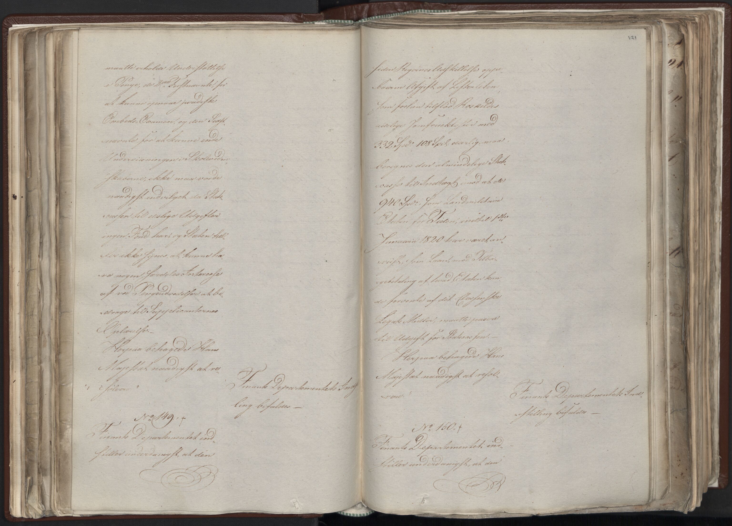 Statsrådssekretariatet, AV/RA-S-1001/A/Ab/L0012: Kgl. res. nr. 5679-6008 II, 1821, p. 120b-121a