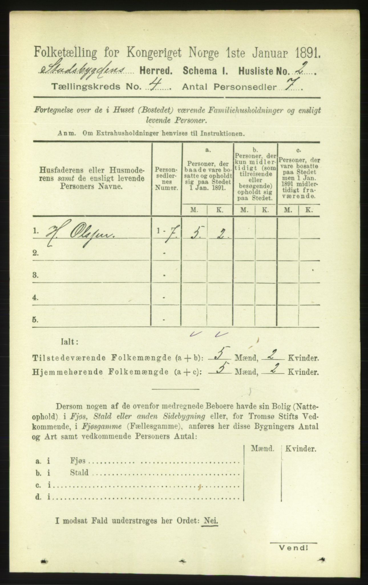 RA, 1891 census for 1625 Stadsbygd, 1891, p. 1750