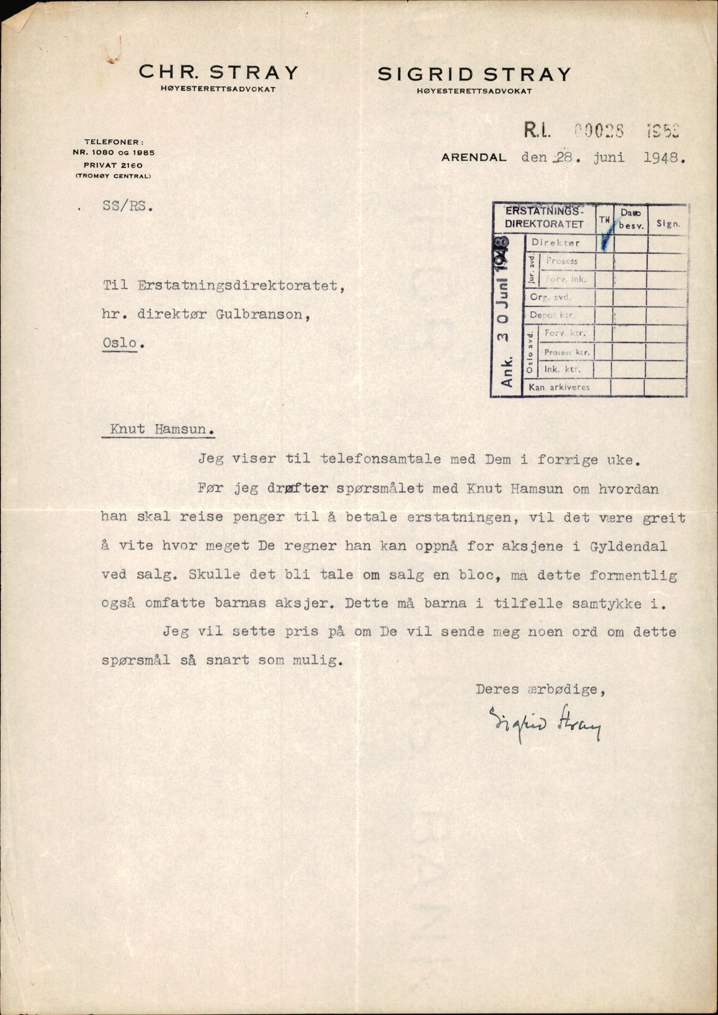 Landssvikarkivet, Arendal politikammer, RA/S-3138-25/D/Dc/L0029: Anr. 192/45, 1945-1951, p. 1968