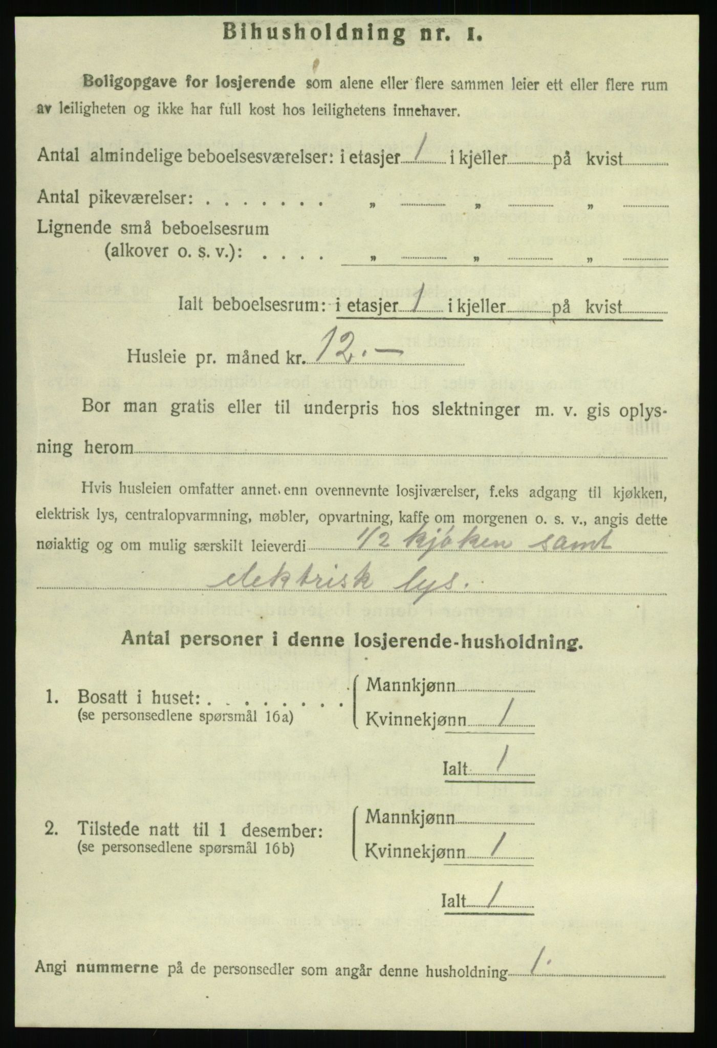 SAT, 1920 census for Steinkjer, 1920, p. 1000