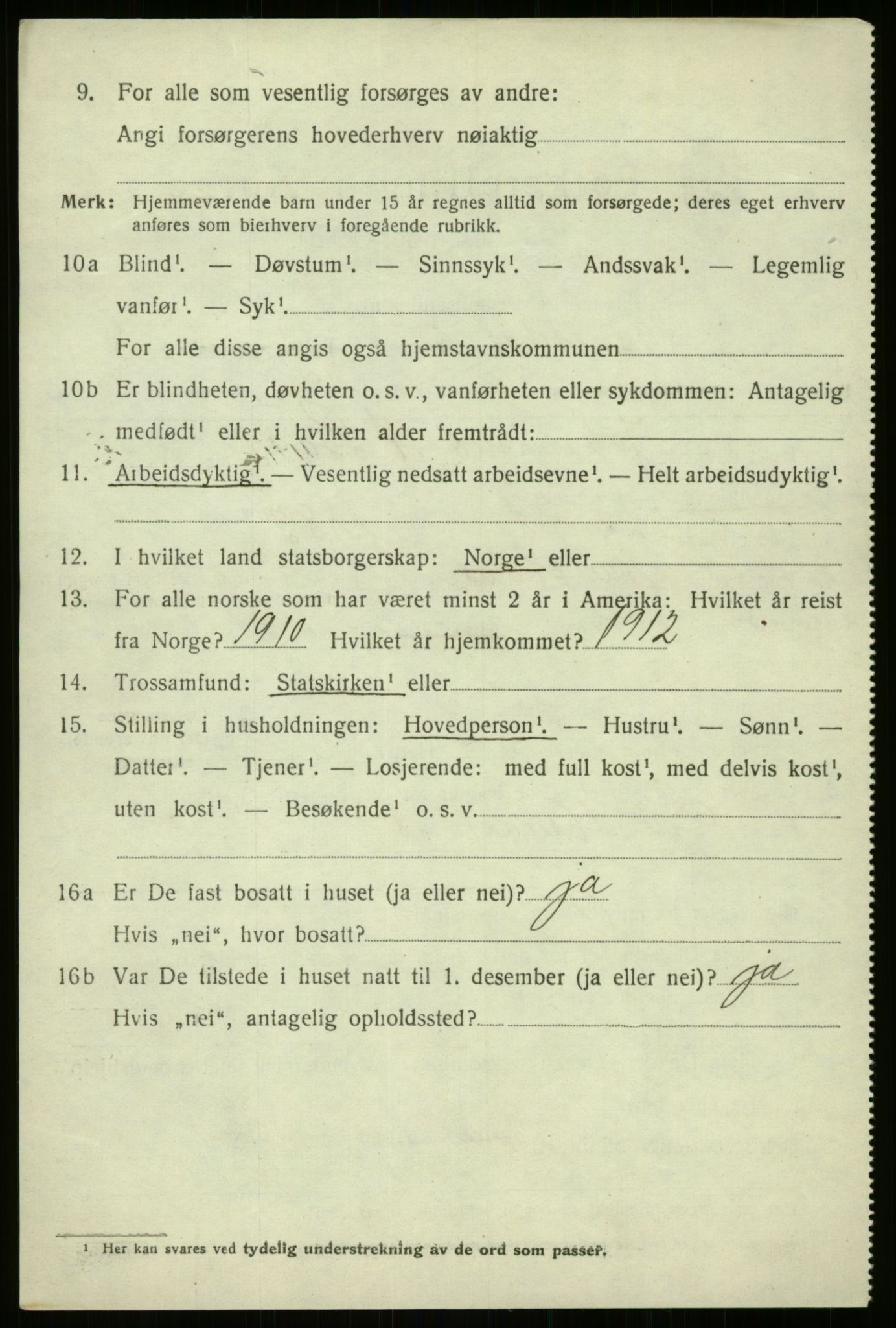 SAB, 1920 census for Naustdal, 1920, p. 5336