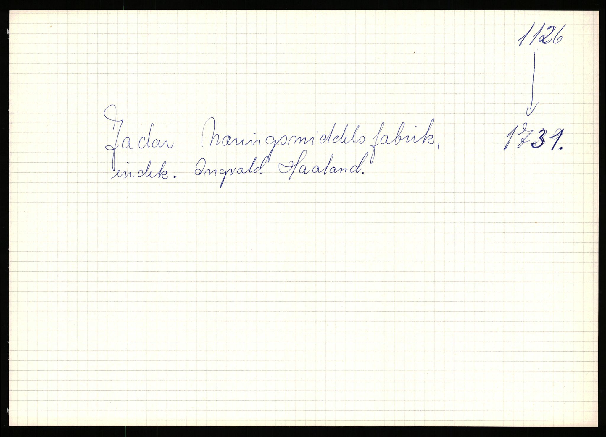 Stavanger byfogd, AV/SAST-A-101408/002/J/Jd/Jde/L0004: Registreringsmeldinger og bilag. Enkeltmannsforetak, 1001-1350, 1891-1990, p. 188