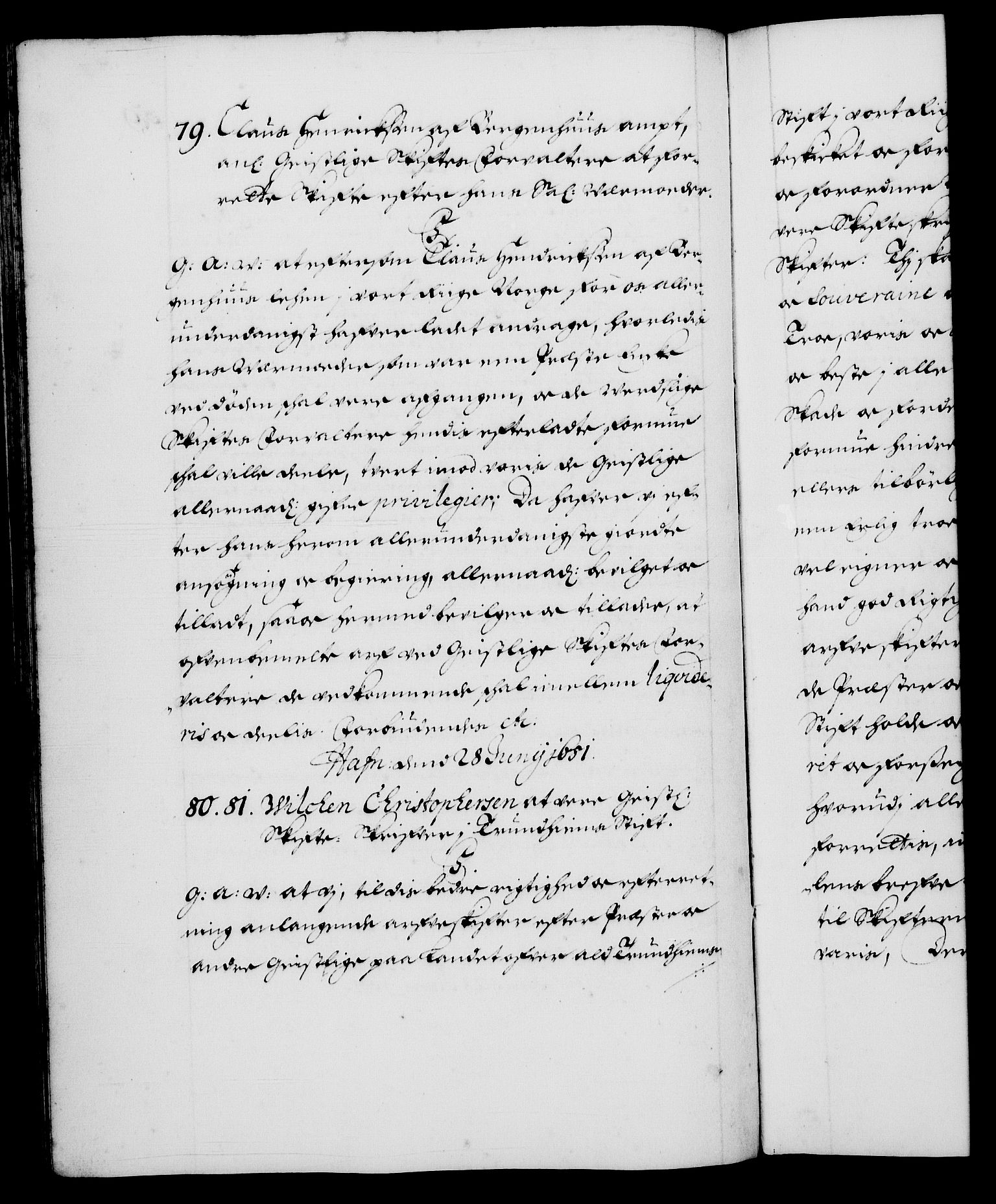 Danske Kanselli 1572-1799, AV/RA-EA-3023/F/Fc/Fca/Fcaa/L0013: Norske registre (mikrofilm), 1681-1684, p. 59b