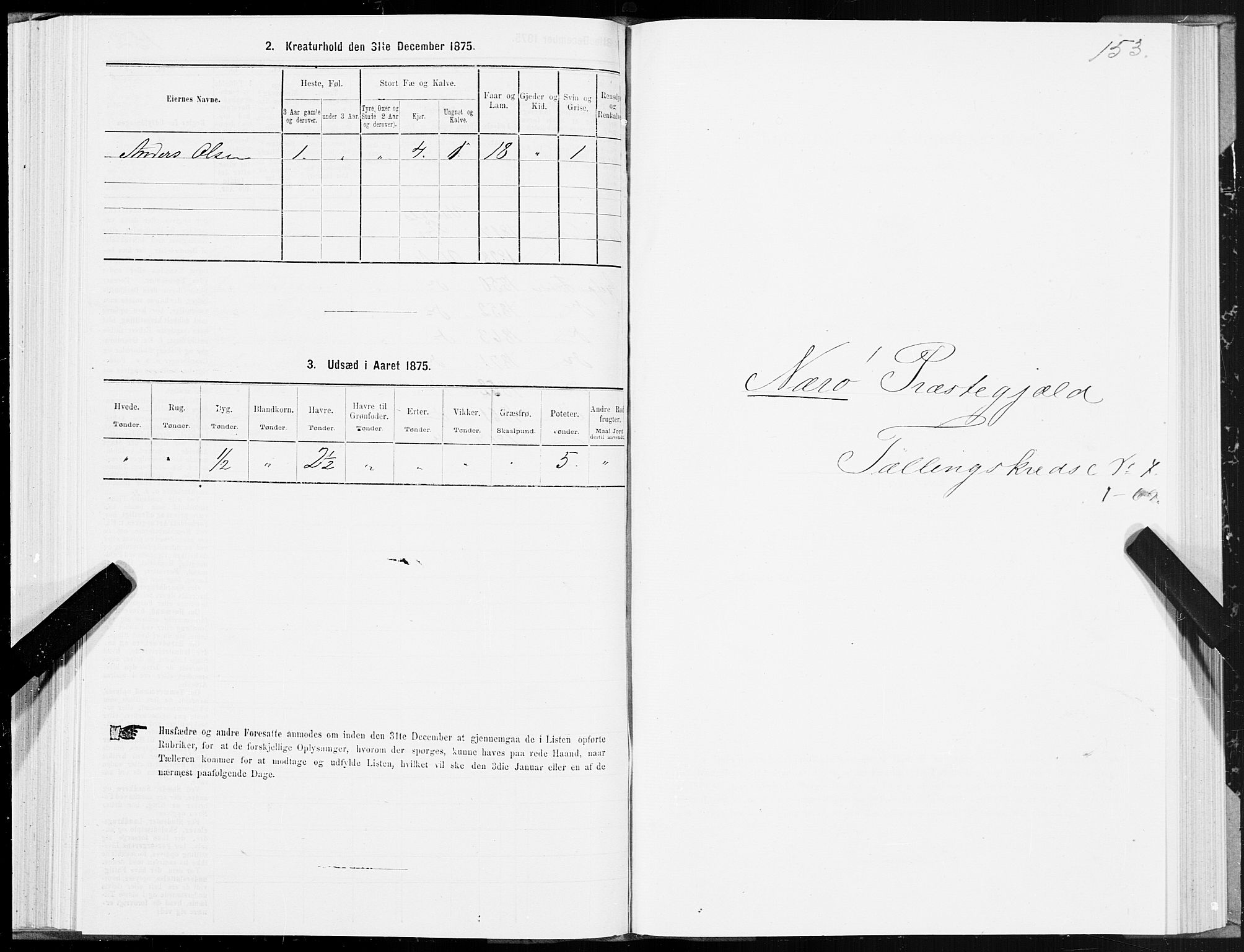 SAT, 1875 census for 1751P Nærøy, 1875, p. 3153