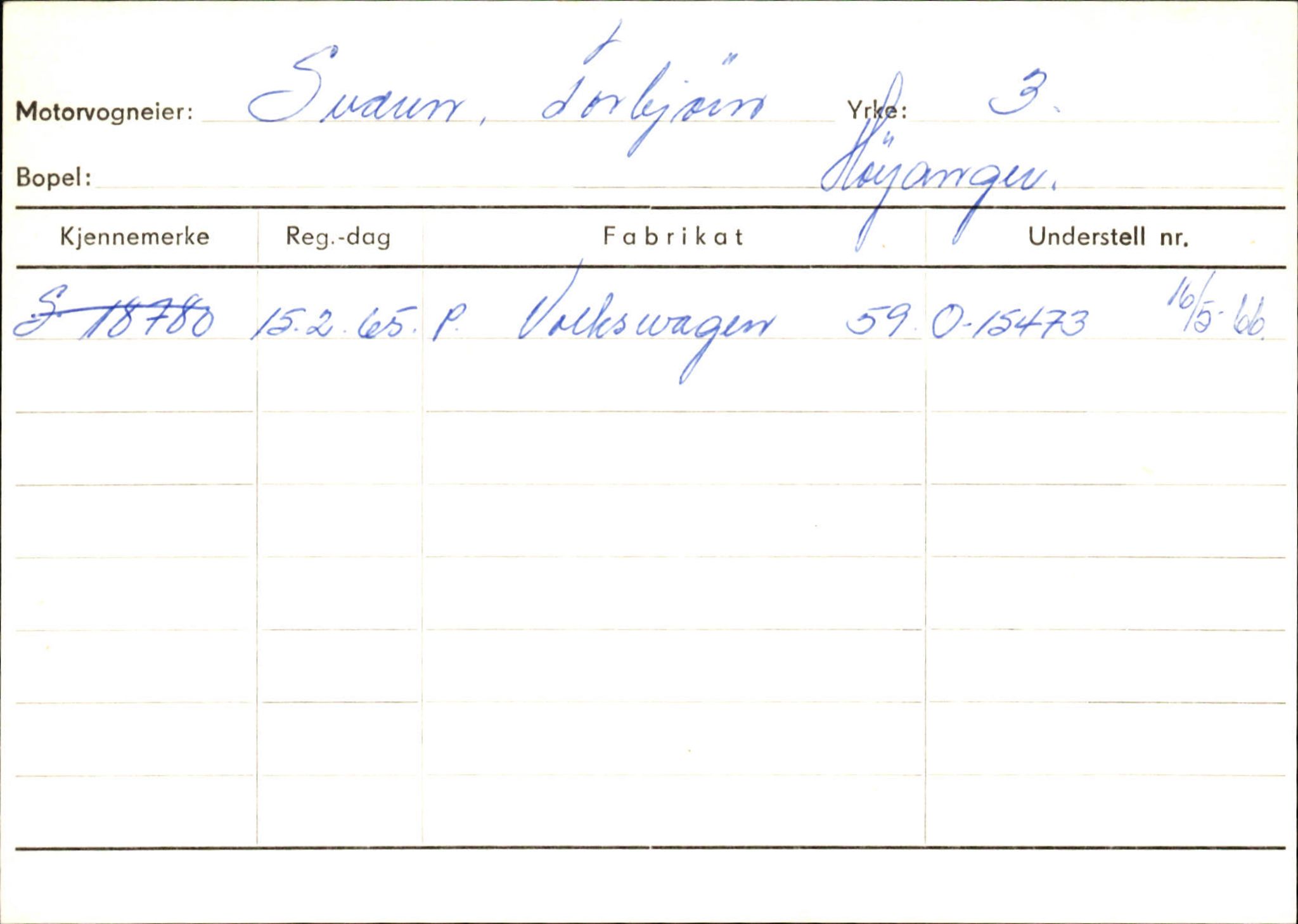 Statens vegvesen, Sogn og Fjordane vegkontor, SAB/A-5301/4/F/L0131: Eigarregister Høyanger P-Å. Stryn S-Å, 1945-1975, p. 467