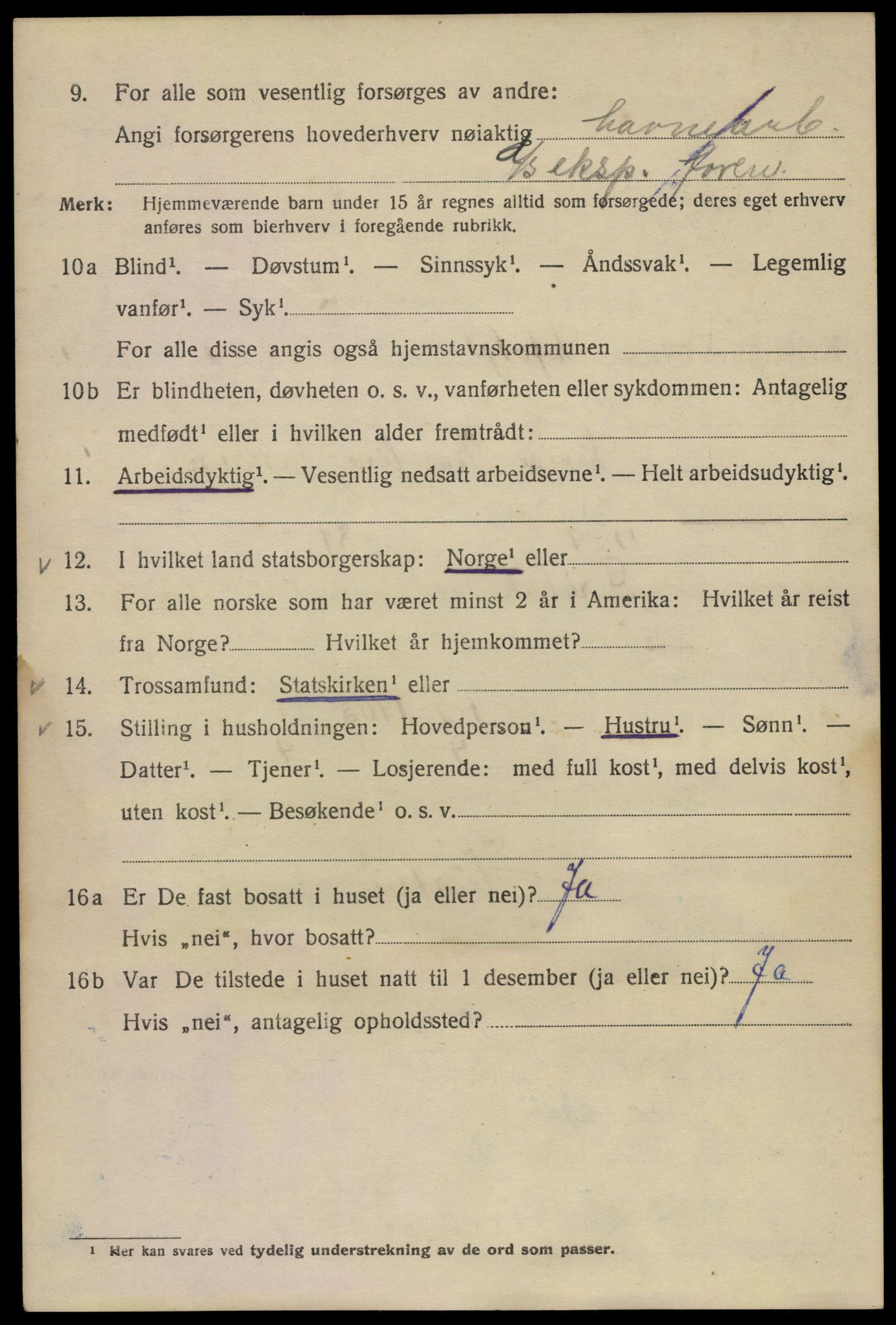 SAO, 1920 census for Kristiania, 1920, p. 366234